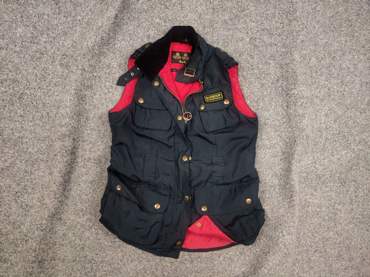 Barbour Barbour International Gold Navy Rainbow Vest Jacket Size M / US 6-8 / IT 42-44 - 1 Thumbnail