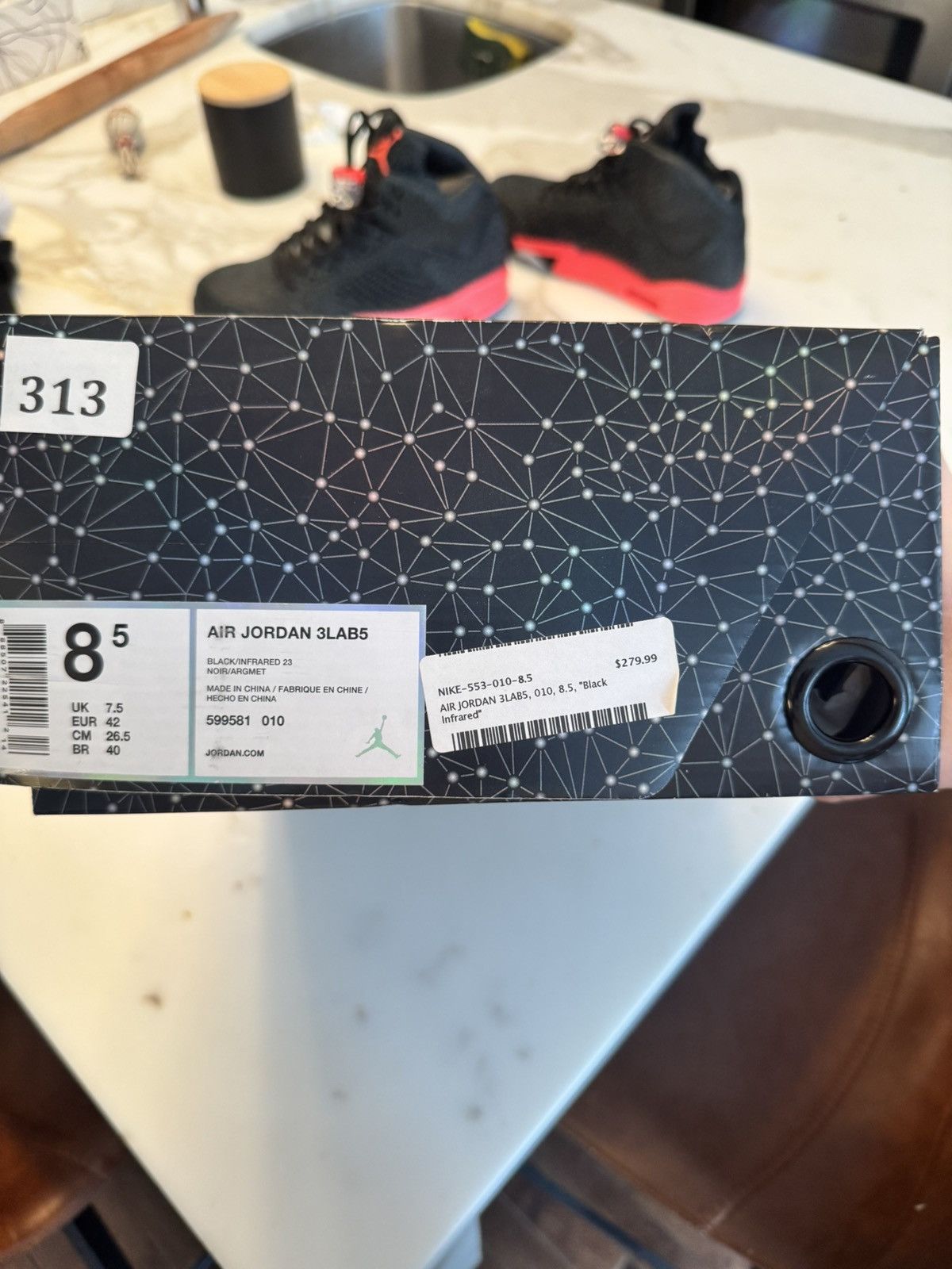 Jordan Brand × Nike Jordan 5 Retro 3Lab5 Infrared Size US 8.5 / EU 41-42 - 12 Thumbnail
