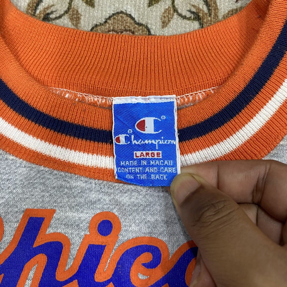 Champion CHICAGO BEARS #34 WALTER PAYTON CHAMPION SWEATSHIRT AOP Size US L / EU 52-54 / 3 - 3 Thumbnail