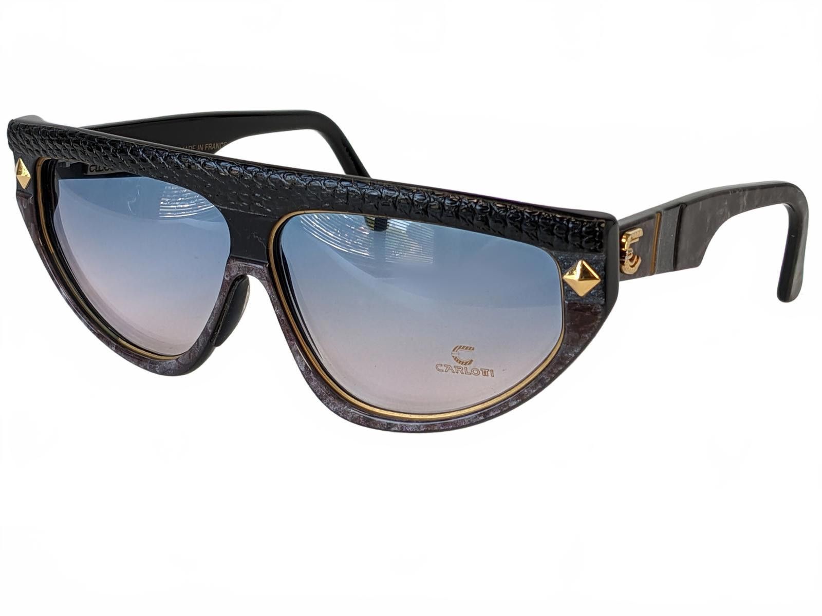 Other Claudia Carlotti France Stratos CC21 Snake Sunglasses Black Size ONE SIZE - 4 Thumbnail
