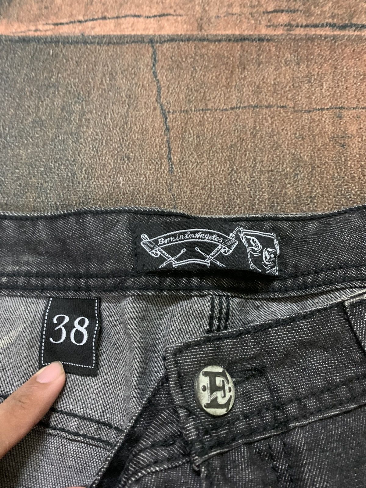 Beauty Beast × If Six Was Nine × Le Grande Bleu (L.G.B.) DISTRESSED FLARE BAGGY jeans punk goth opium style Size US 38 / EU 54 - 3 Thumbnail