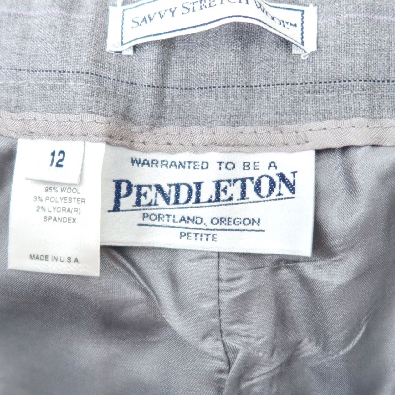 Pendleton Pendleton grey glen plaid high rise straight leg trouser pants 12 Womens Wool Polyester Spandex Dress Pants Workwear Plaid Grey Rise High Size 34" / US 12 / IT 48 - 4 Thumbnail