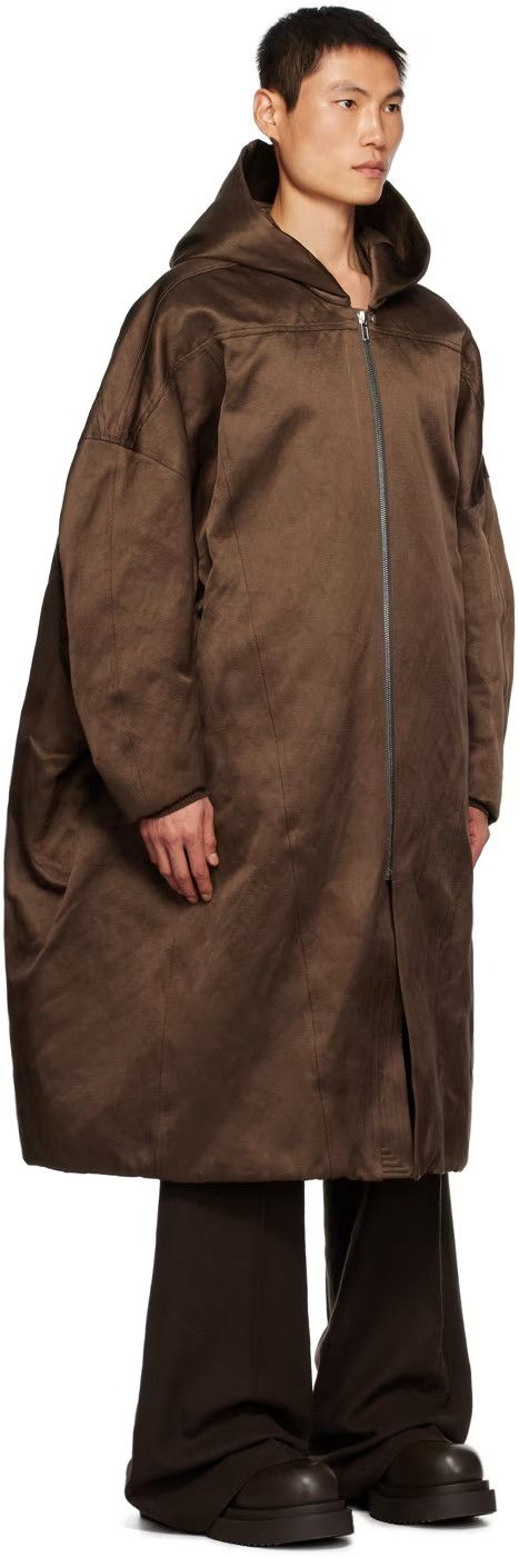 Rick Owens o1y0325 Hooded Jacket in Brown Size US M / EU 48-50 / 2 - 2 Thumbnail