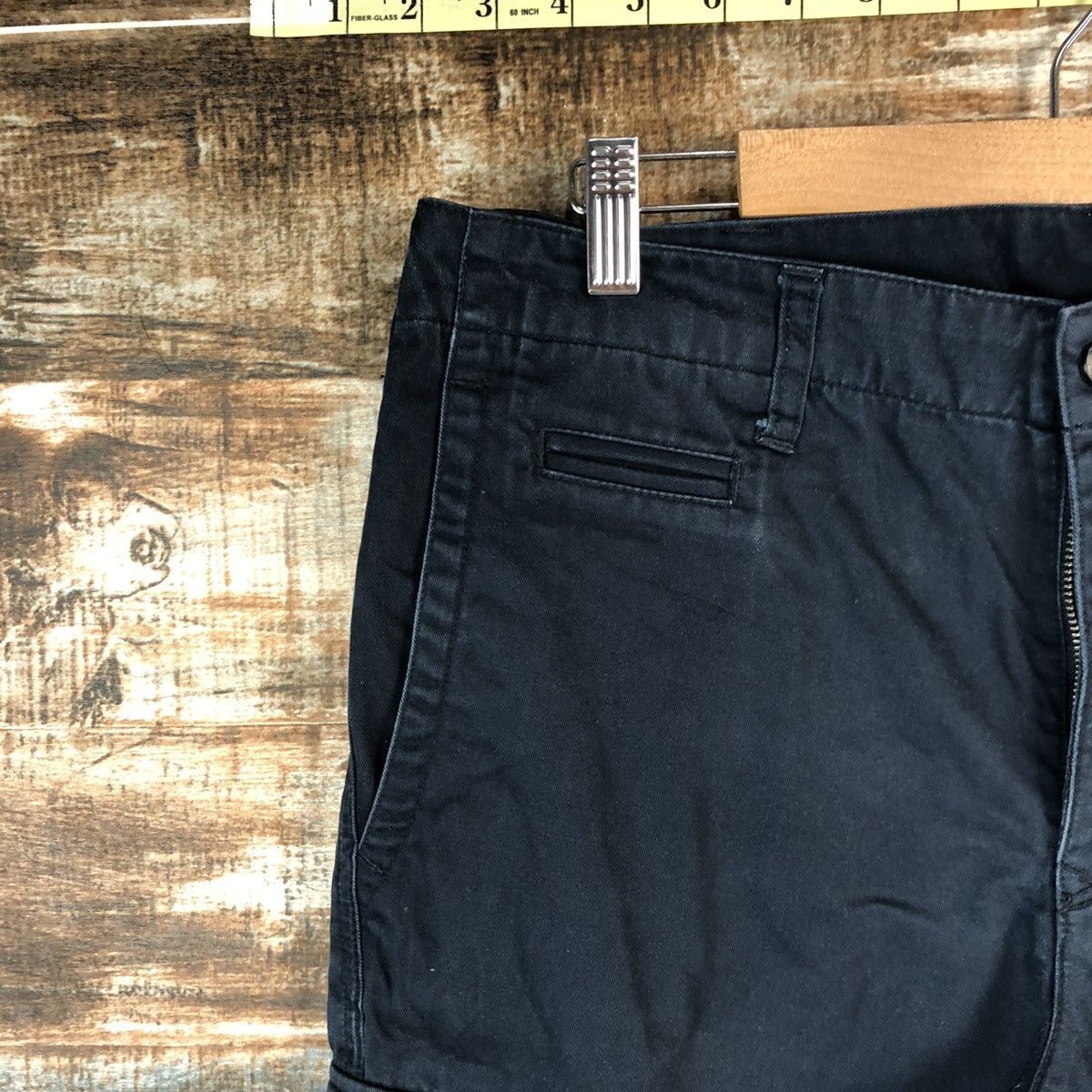 Japanese Brand Japanese Brand Dark Blue Cropped Pants #A2429 Size US 32 / EU 48 - 7 Thumbnail