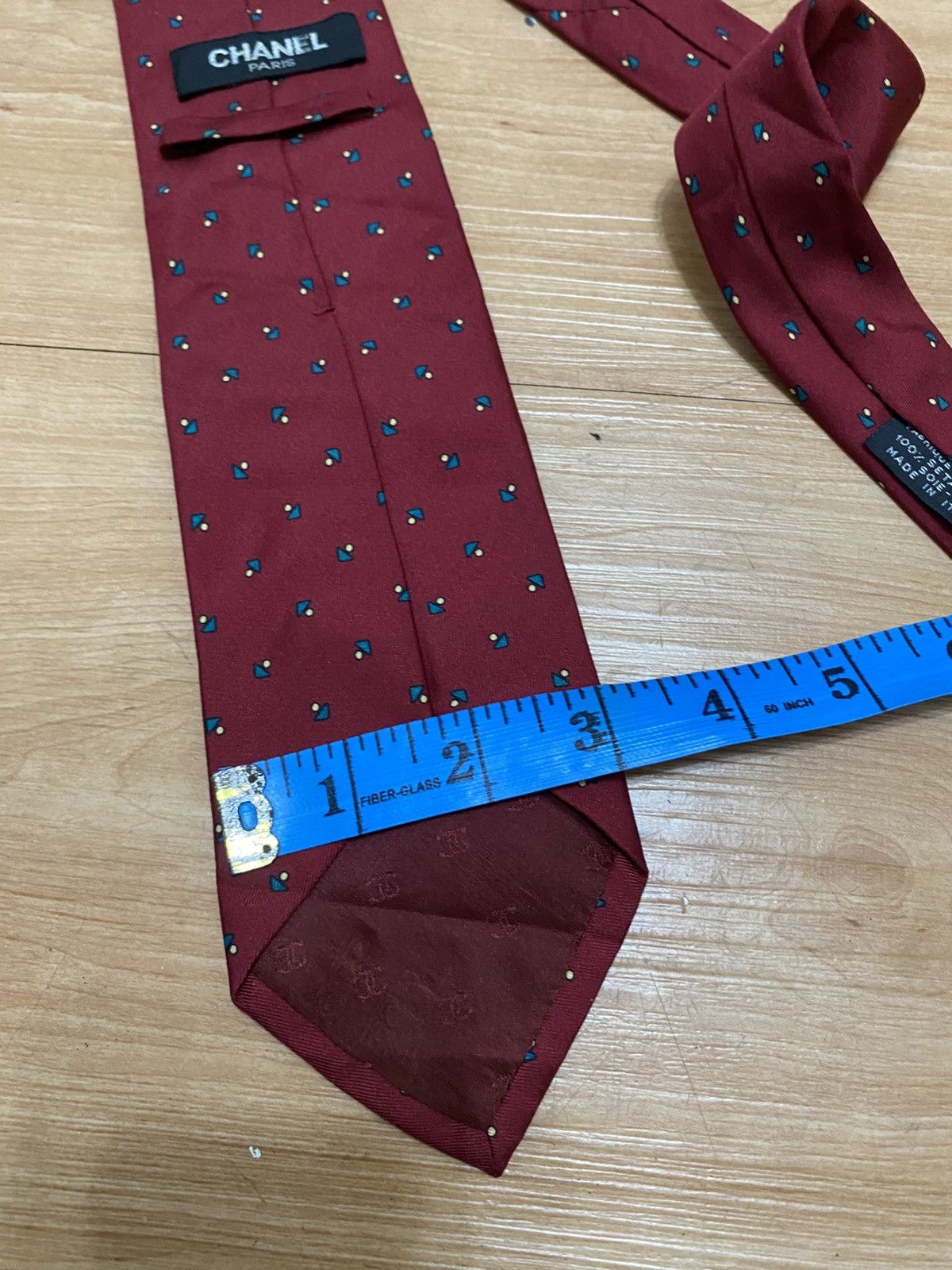 Chanel Vintage chanel tie mushroom printed nice pattern Size ONE SIZE - 4 Thumbnail