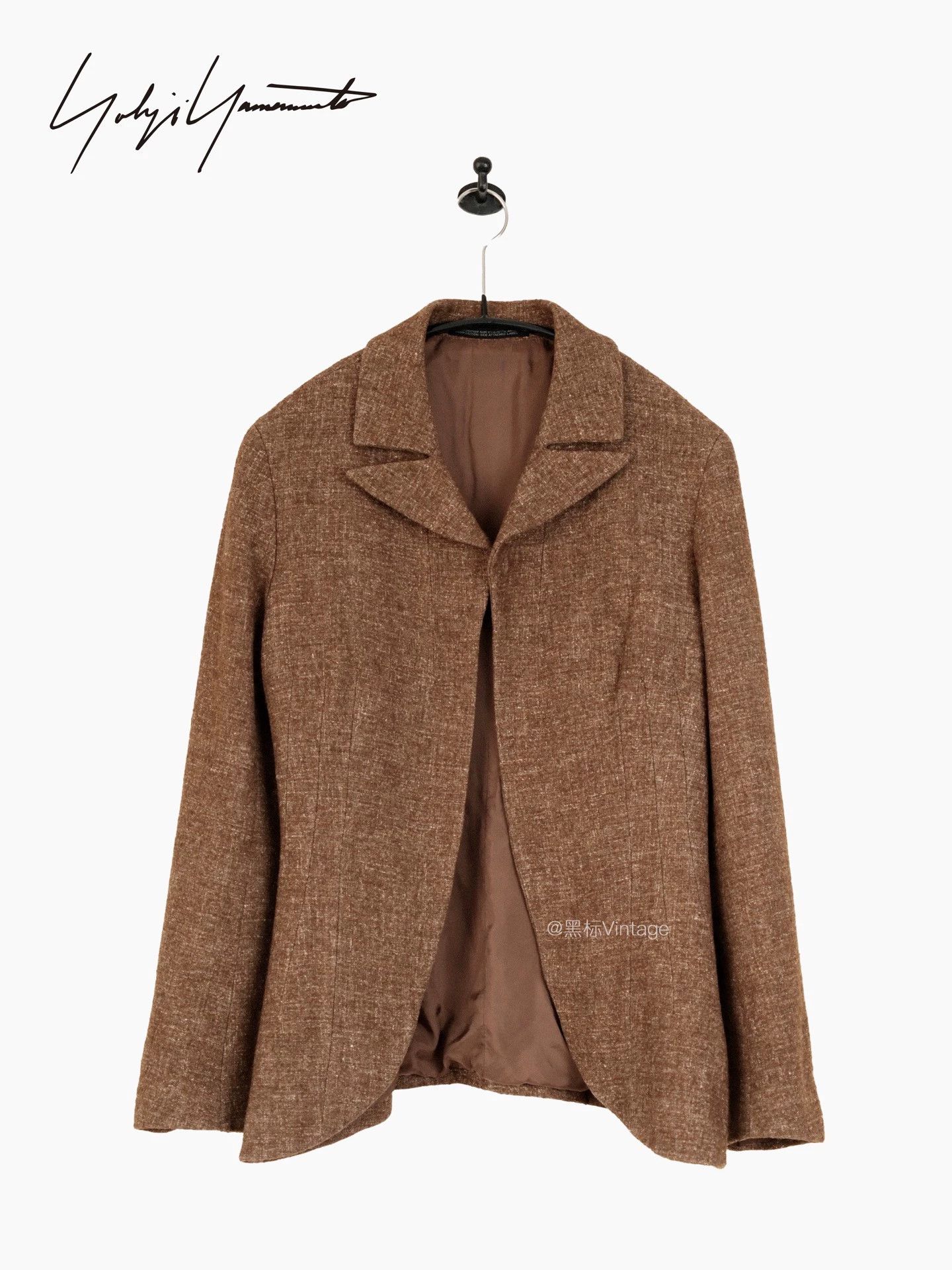 Yohji Yamamoto Yohji Yamamoto 98aw Archive Minimal Lapel Wool-Linen Jkt Women's Size XS / US 0-2 / IT 36-38 - 3 Thumbnail