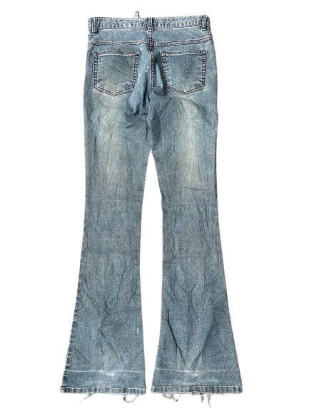 Japanese Brand JAPANESE BRAND FLARED JEANS RARE DESIGN Size 29" - 2 Thumbnail