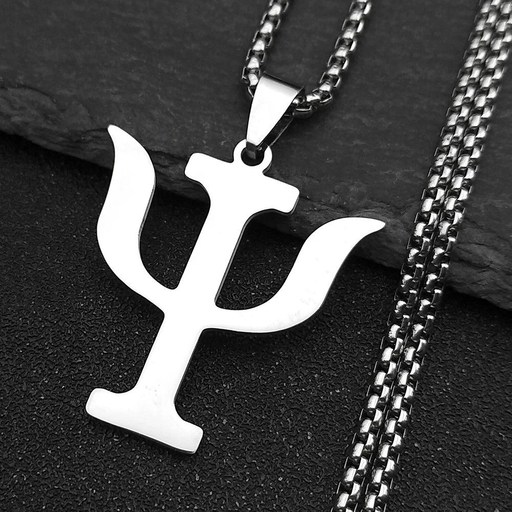Jewelry Greek Letter PSI Symbol Pendant Necklace Emblem Size ONE SIZE - 1 Thumbnail
