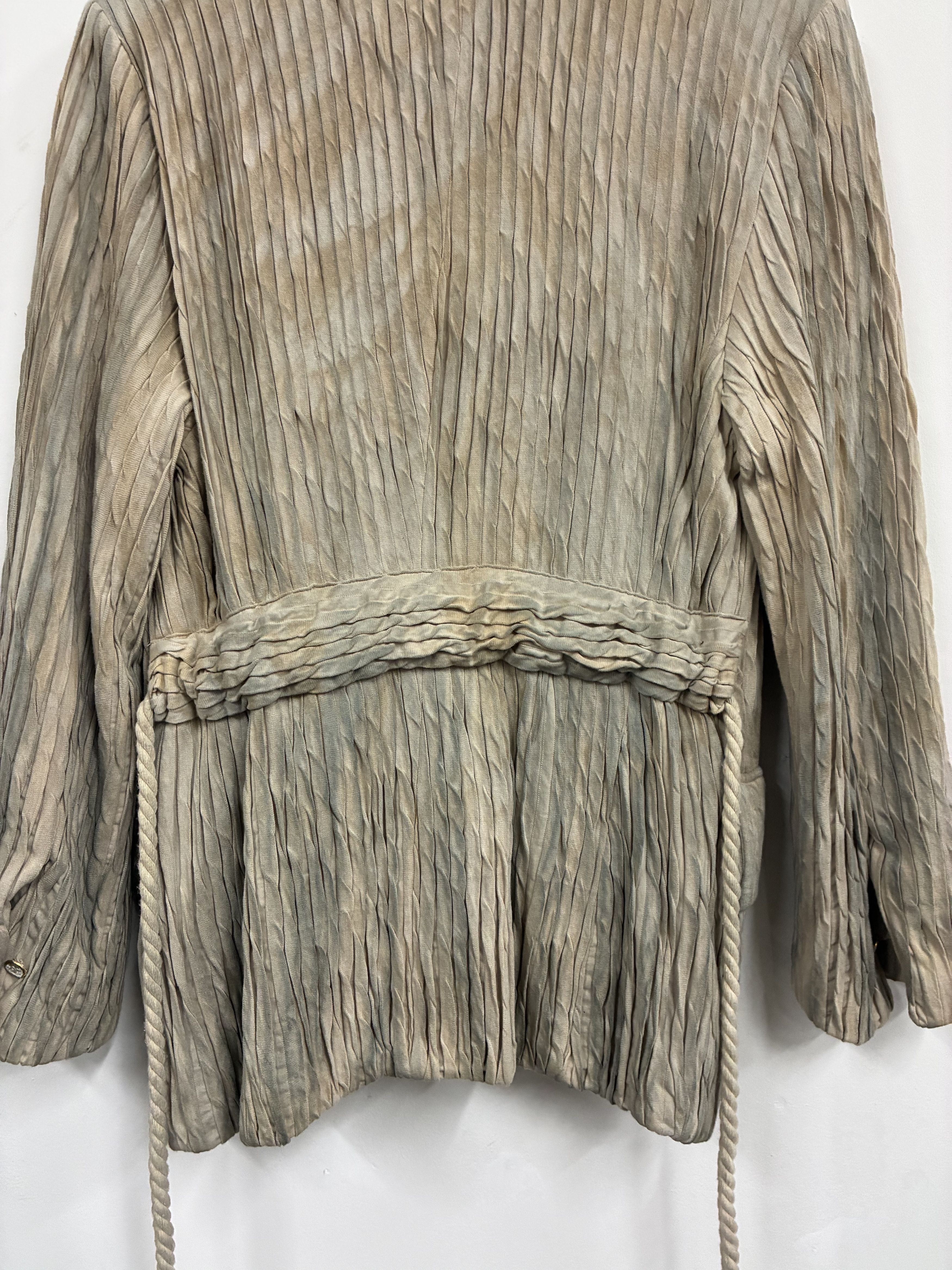 Mavranyma MAVRANYMA - ex. 1/1 - Sand - Pleated hand dyed jacket Size US S / EU 44-46 / 1 - 3 Thumbnail
