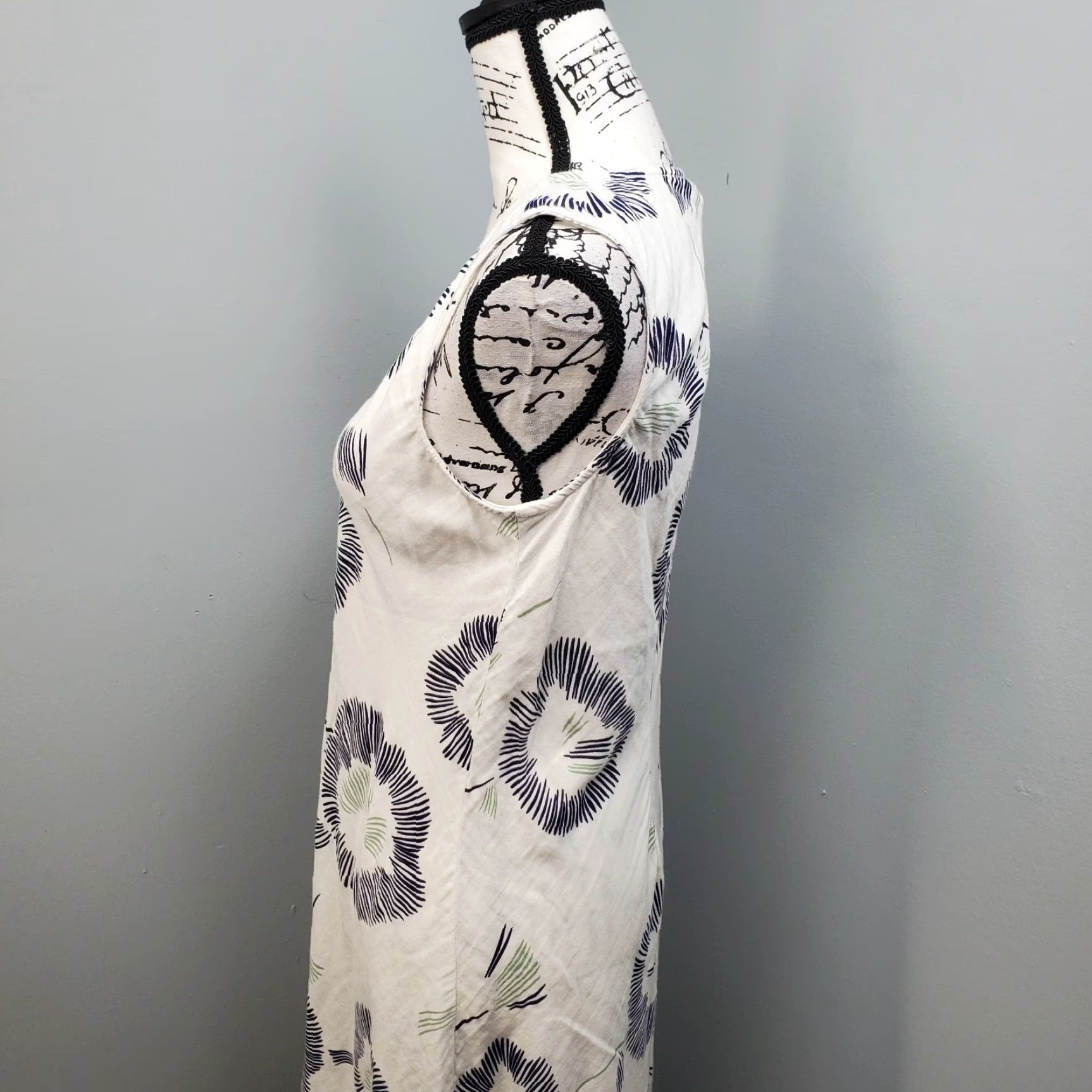 Coldwater Creek Coldwater Creek Maxi Dress Womens Size S Sleeveless Multicolor Printed Denim Cotton Front V-Neck Casual Dress Size S / US 4 / IT 40 - 4 Thumbnail