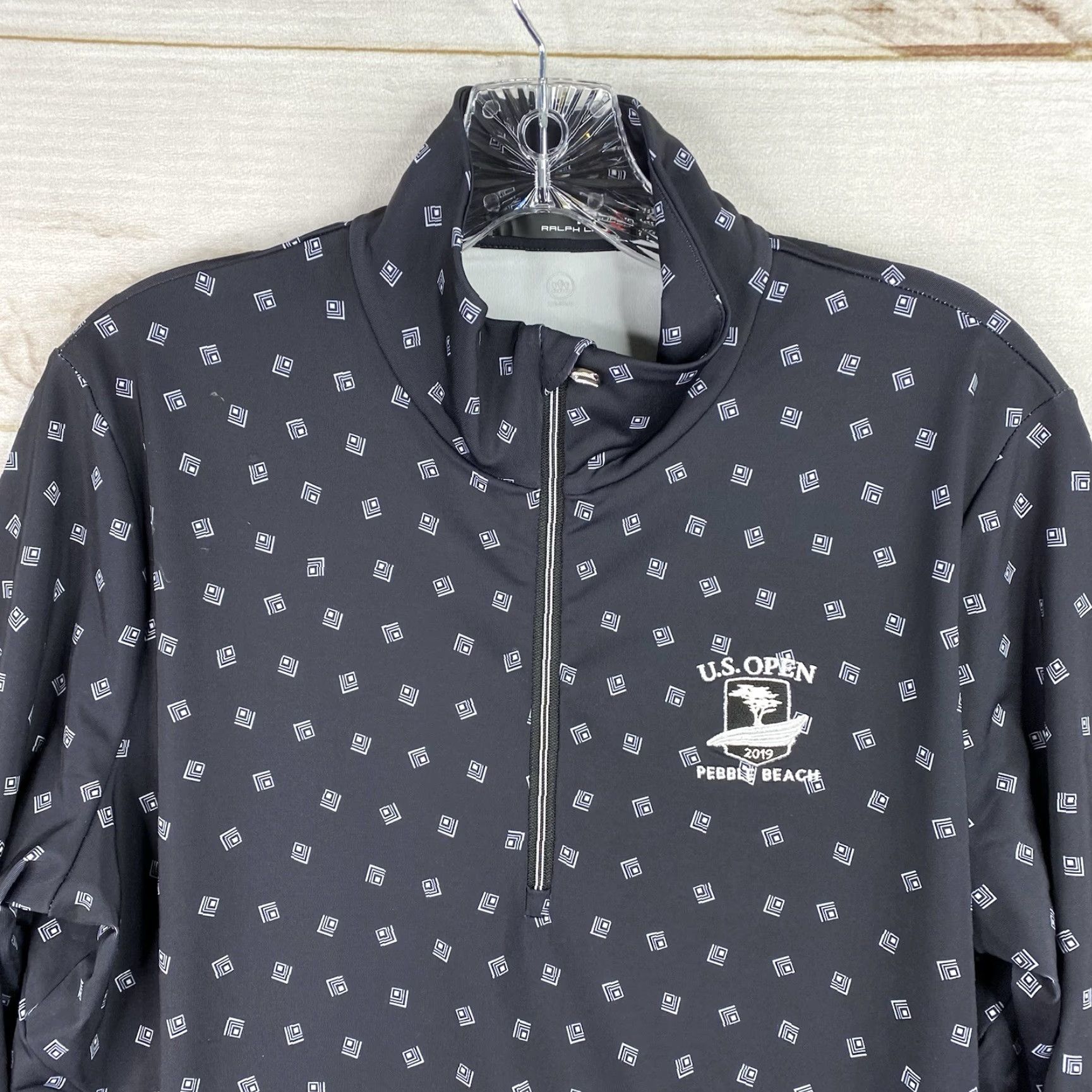 RLX Ralph Lauren RLX Ralph Lauren Sweatshirt Womens XL Navy 1/4 Zip Pullover Top US Open Pebble Beach Size XL / US 12-14 / IT 48-50 - 2 Thumbnail