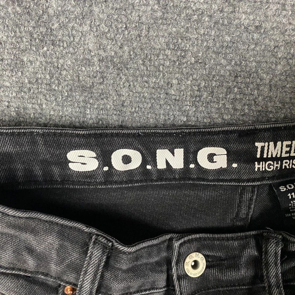 Other S.O.N.G. Jeans Women's 11/30 Timeless Fit High Rise Gray Size 32" / US 10 / IT 46 - 6 Thumbnail