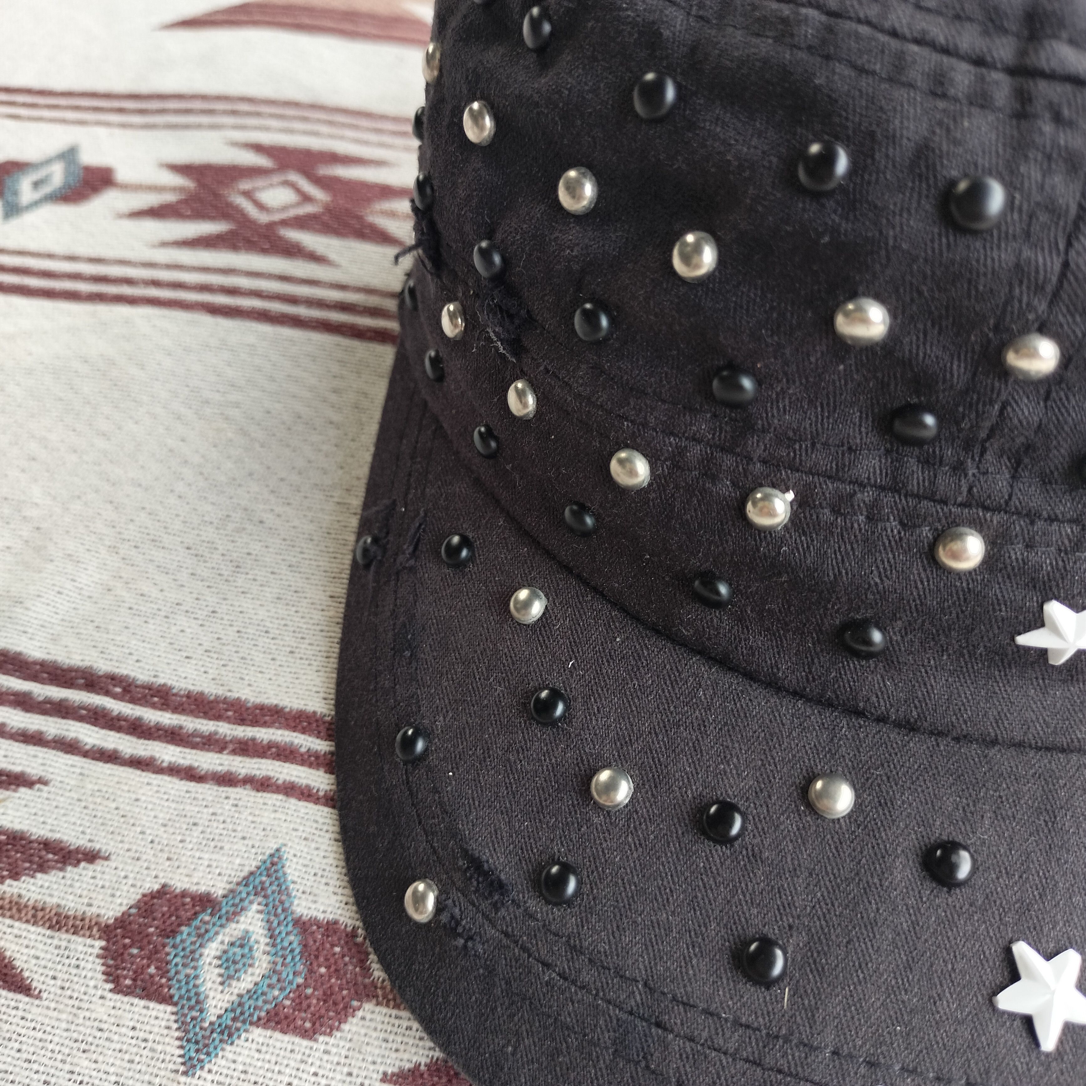 GOA Y2k Vkei Blu pepe stars studded cadet hat Size ONE SIZE - 5 Thumbnail
