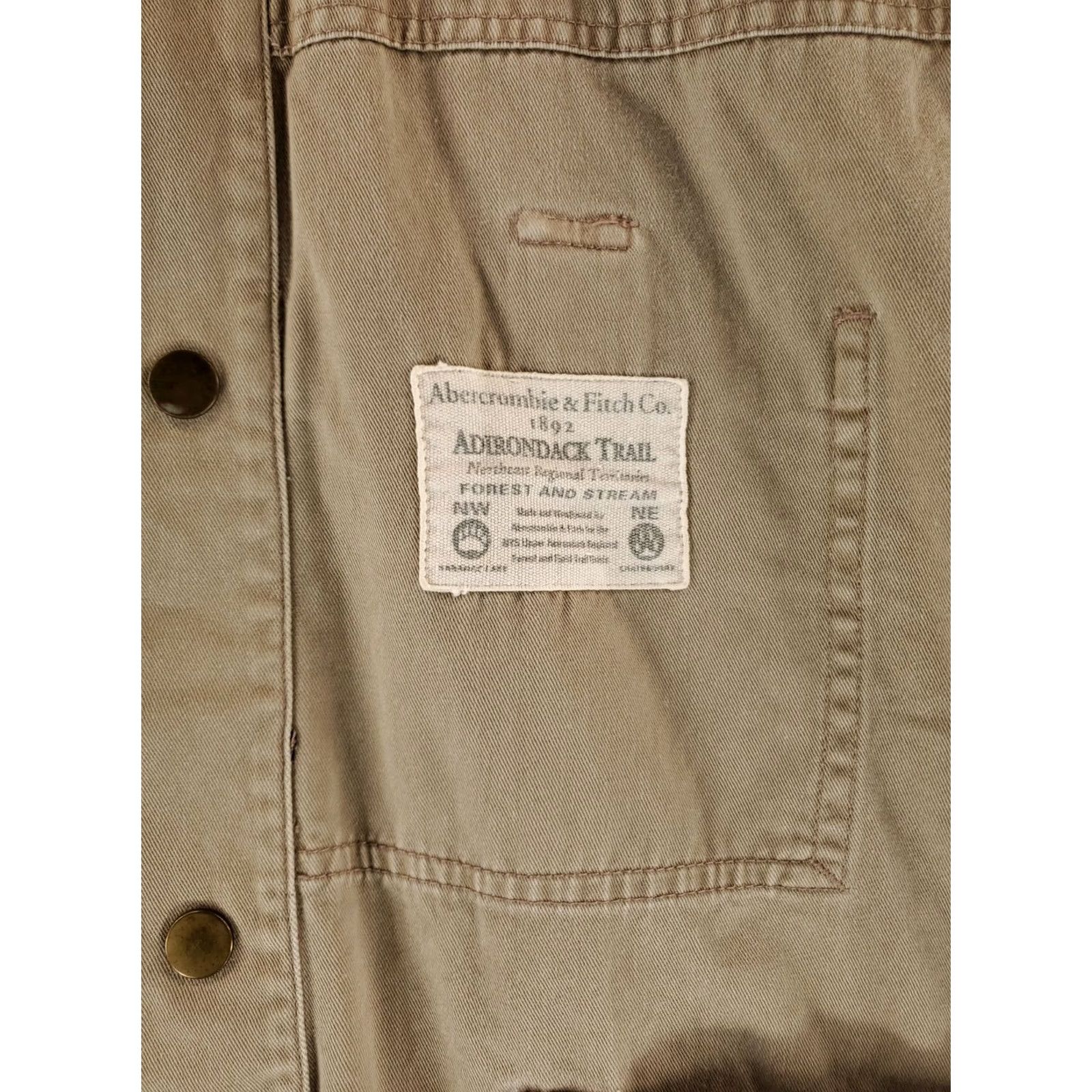 Abercrombie & Fitch Abercrombie & Fitch Vest Snap Safari Hunting Brown Tan Mens XL Vest Size US XL / EU 56 / 4 - 2 Thumbnail
