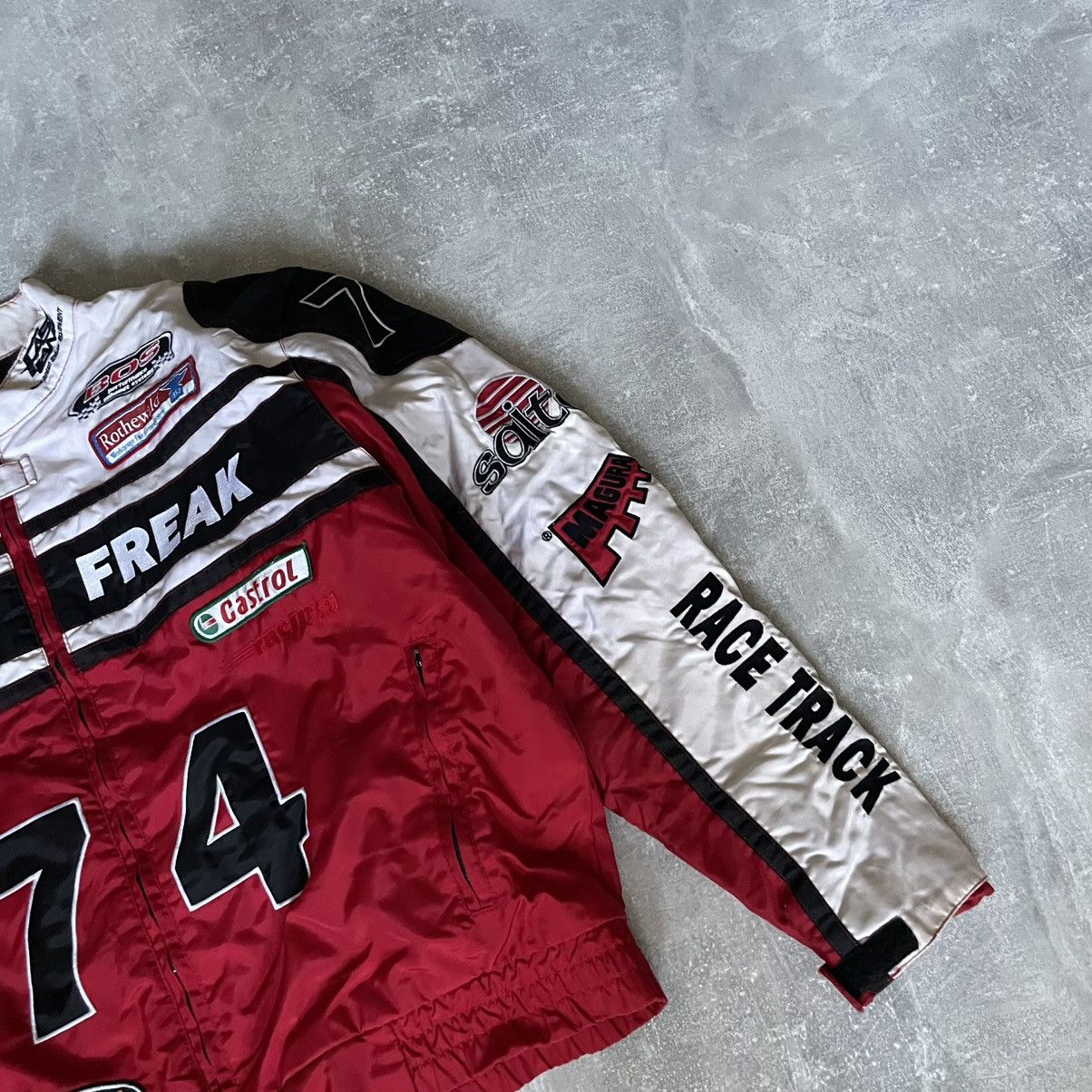 NASCAR Speed Freak Fast Line F1 moto Racing Jacket bomber marlboro Size US XXL / EU 58 / 5 - 3 Thumbnail