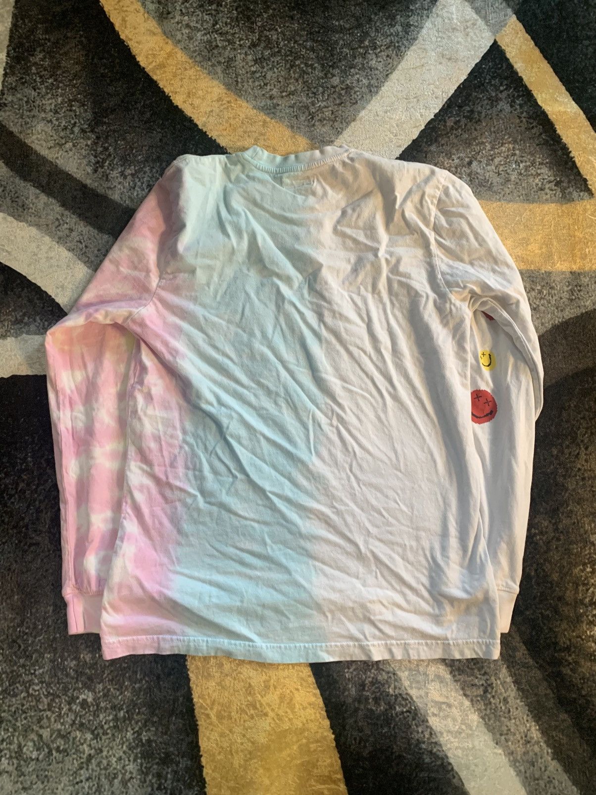 Market Chinatown Market Long Sleeve T-Shirt Tye Dye Smiley Face Size ONE SIZE - 5 Thumbnail