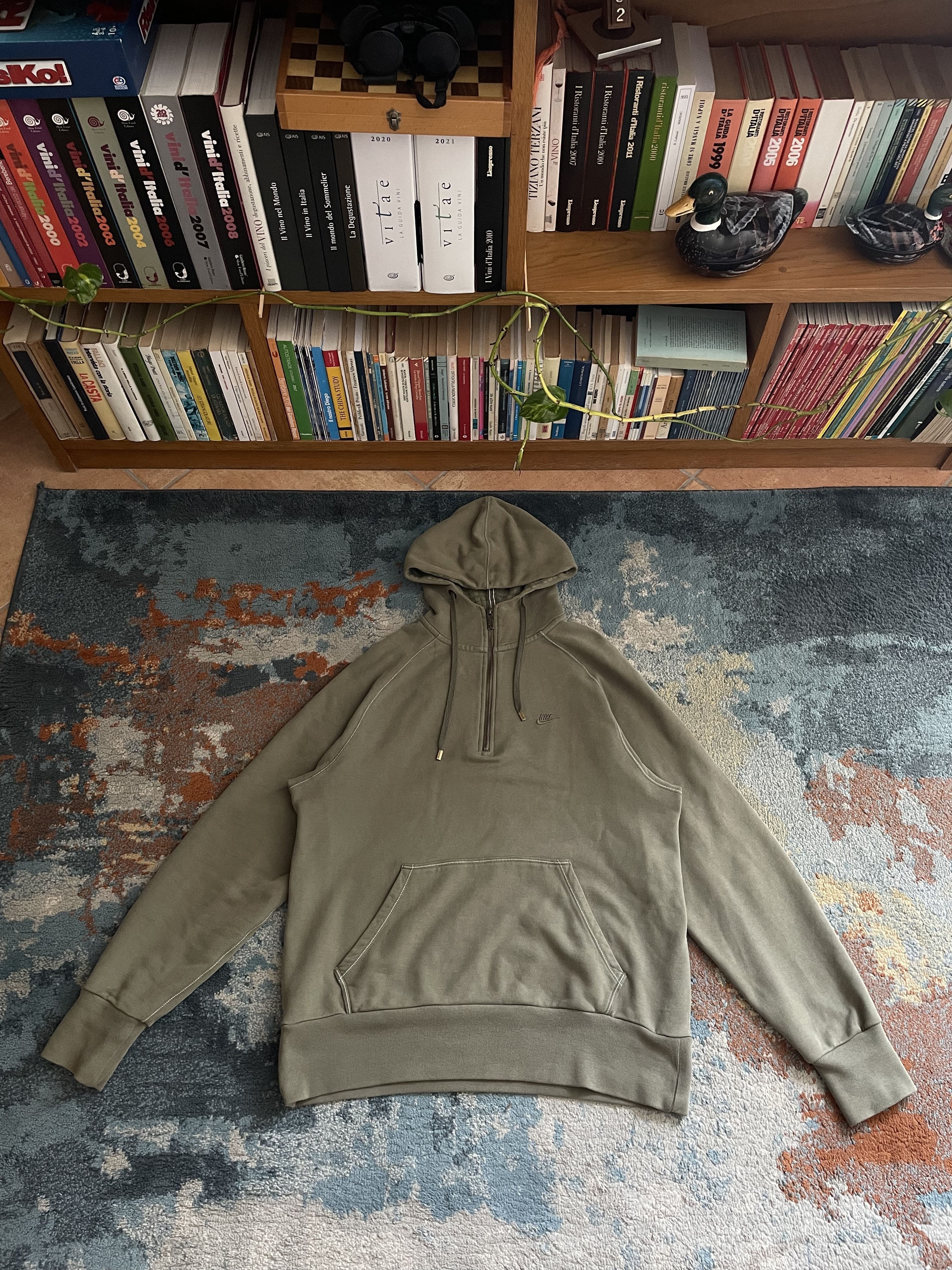 Nike Nike Vintage 1/4 Half Zip Hoodie Size US L / EU 52-54 / 3 - 1 Thumbnail