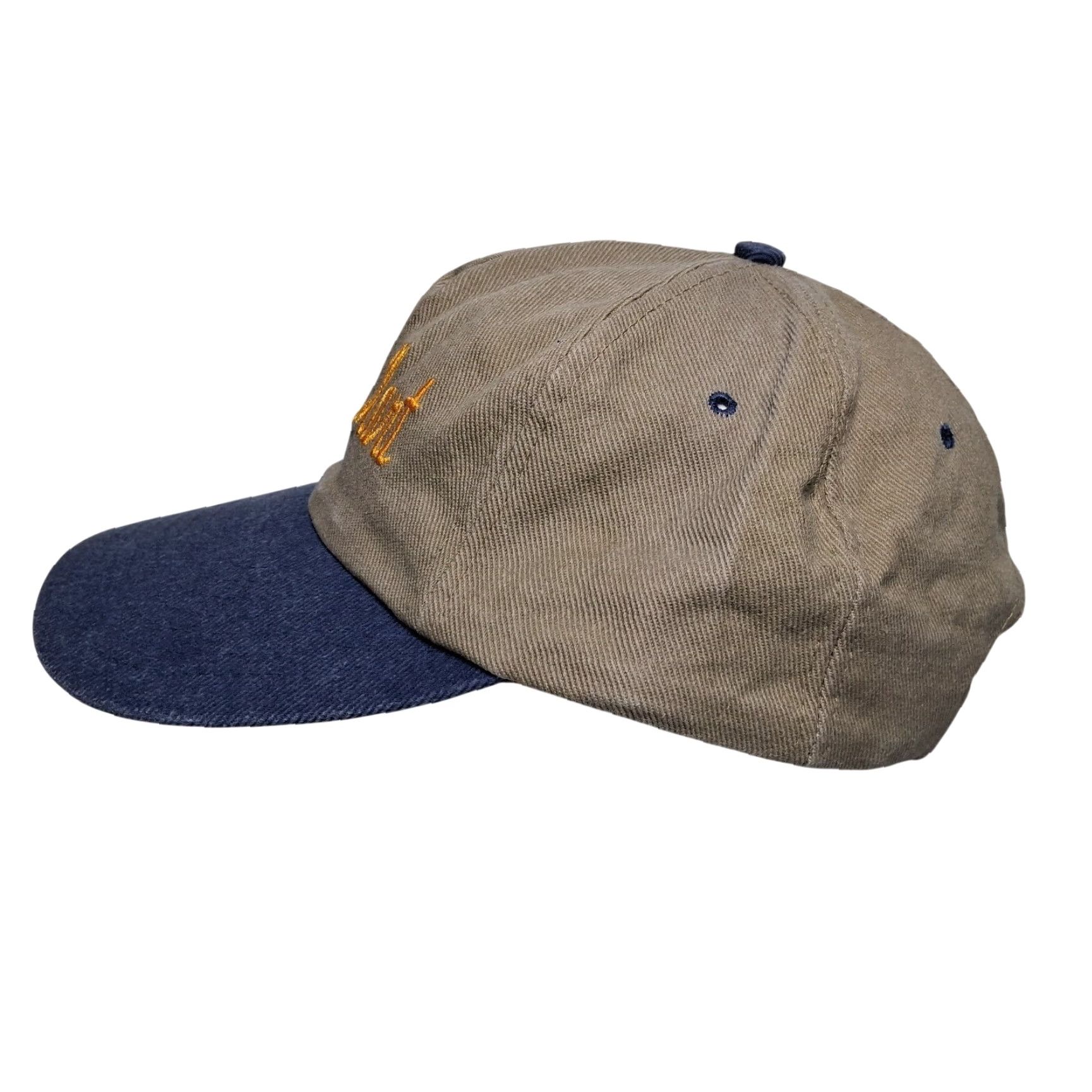 GAS VINTAGE Nissin Cap Baseball Cap Hat One Size Beige Canvas Speedy Mart Gas Station Retro Adjustable Snap Back Men Size ONE SIZE - 6 Thumbnail