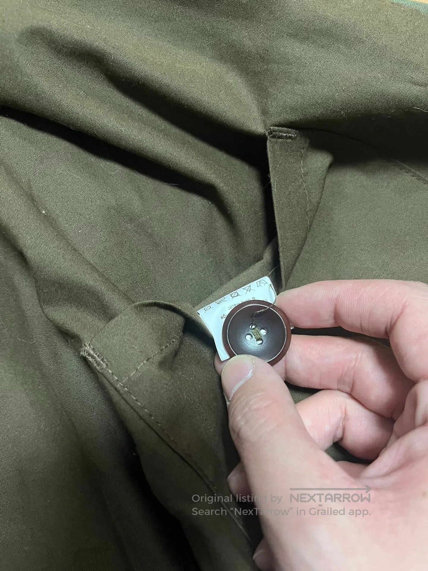 Other Fleurs De Bagne Waxed Camouflage Trench Coat. Size US L / EU 52-54 / 3 - 5 Thumbnail
