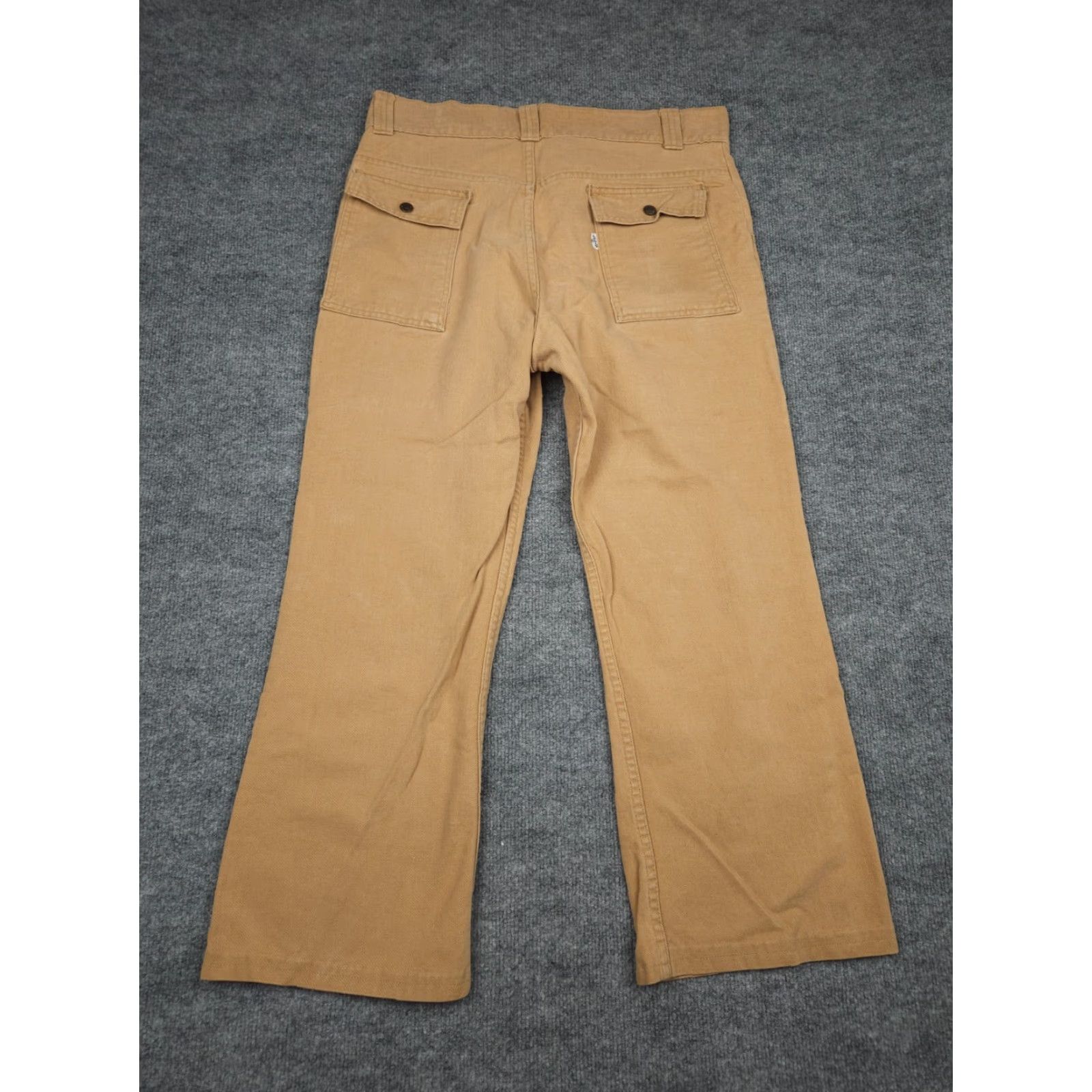 Levi's VINTAGE Levi's Bush Pants Jeans Adult 34 X 25 Beige Cargo Pockets 70s Jeans Pants Size US 34 / EU 50 - 2 Thumbnail