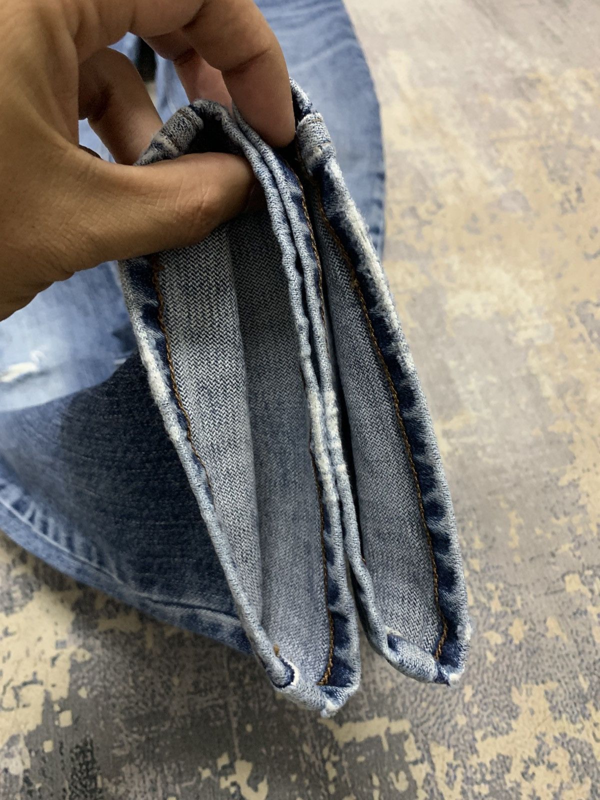 Wrangler VINTAGE WRANGLER DISTRESSED DENIM JEANS W30x30.5 Size US 30 / EU 46 - 6 Thumbnail