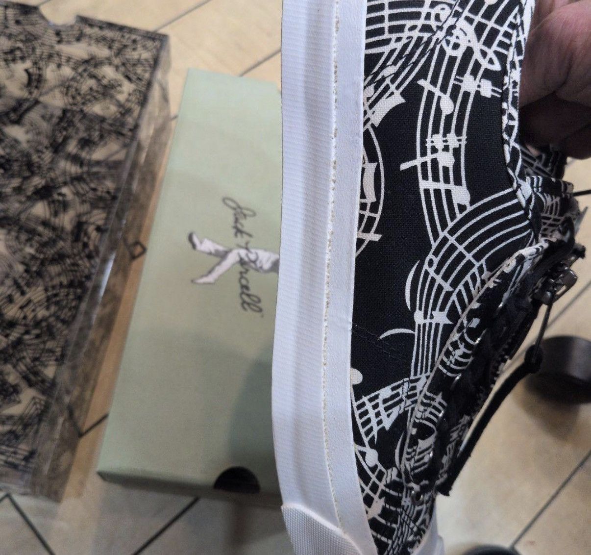 Number (N)ine Number nine × converse 07SS ABOUT A BOY JACK PURCELL US9.5 Size US 9.5 / EU 42-43 - 4 Thumbnail