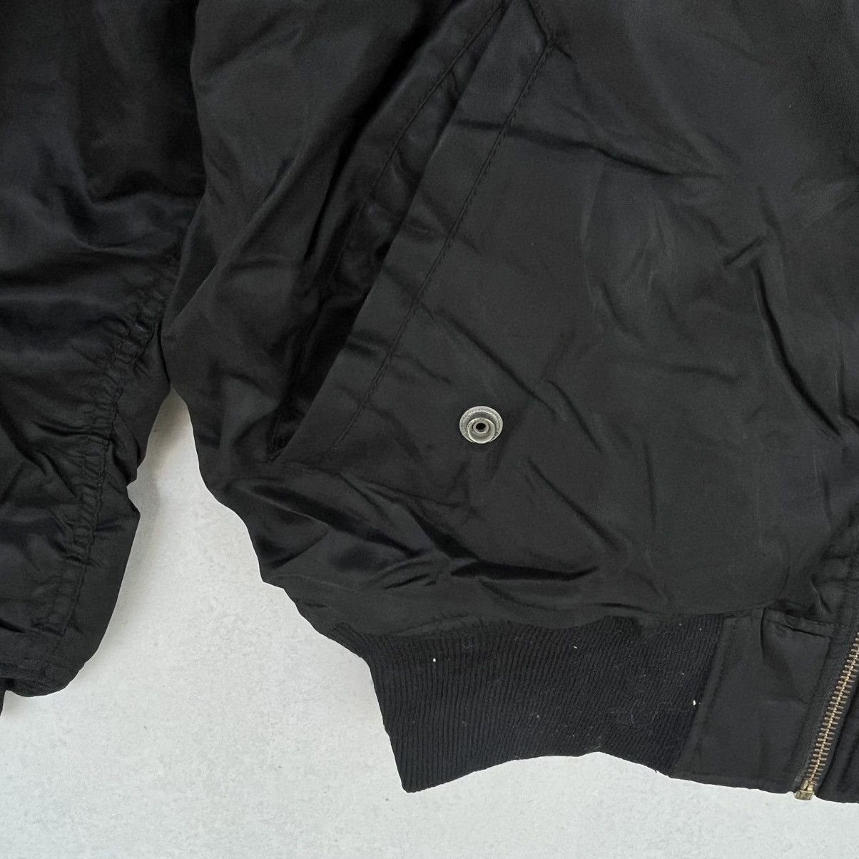 Other Vintage Black Bomber Jacket With Orange Lining Size M Size US M / EU 48-50 / 2 - 6 Thumbnail