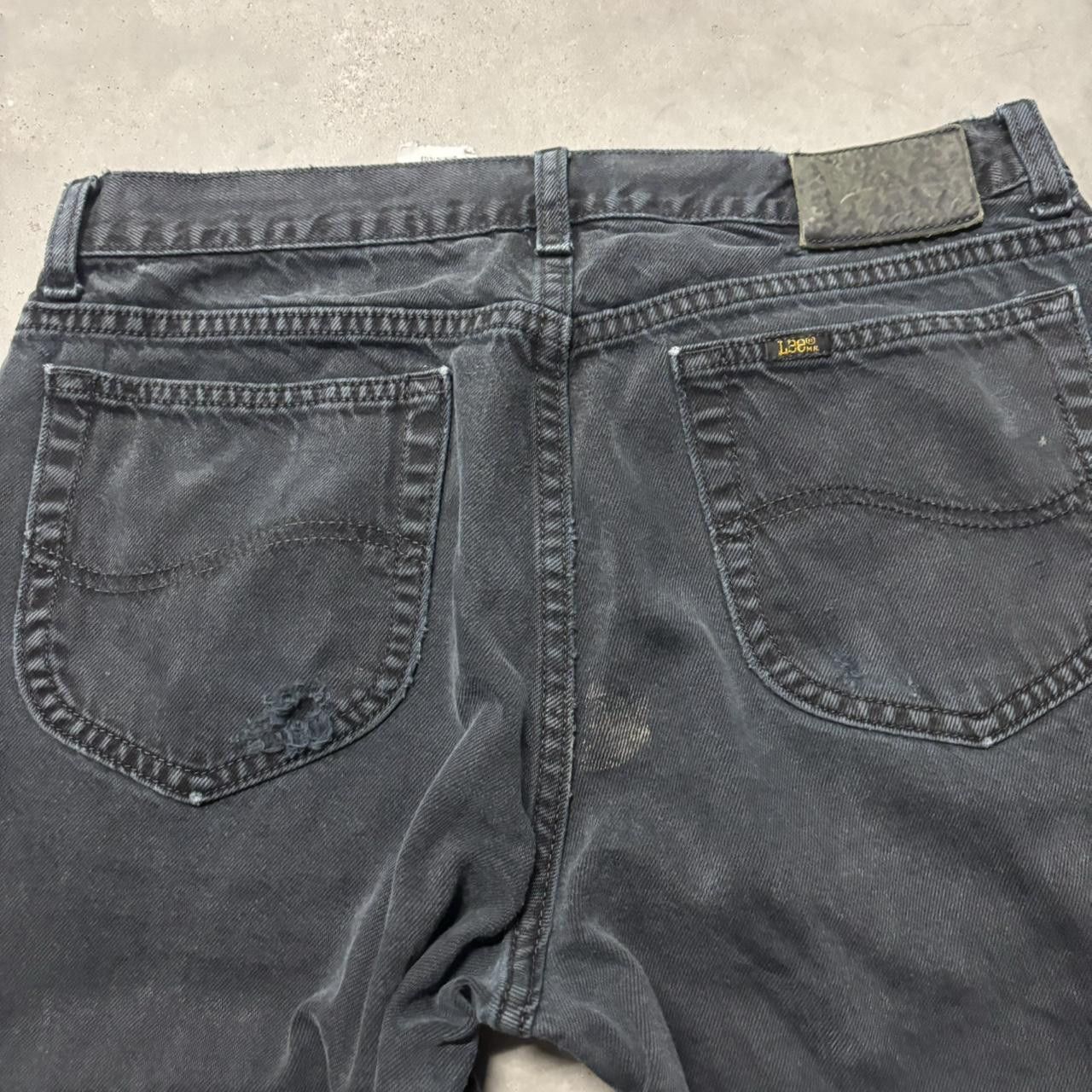 Japanese Brand × Vintage Crazy Vintage Y2K/2000s Grunge Faded Black Denim Jeans! Size US 30 / EU 46 - 7 Thumbnail