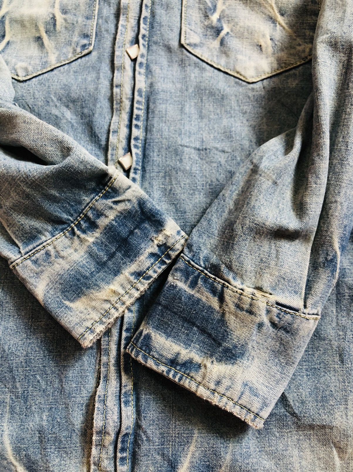 If Six Was Nine × Japanese Brand Japanese Vintage Burning Violet western pearl snap button up Size US M / EU 48-50 / 2 - 8 Thumbnail