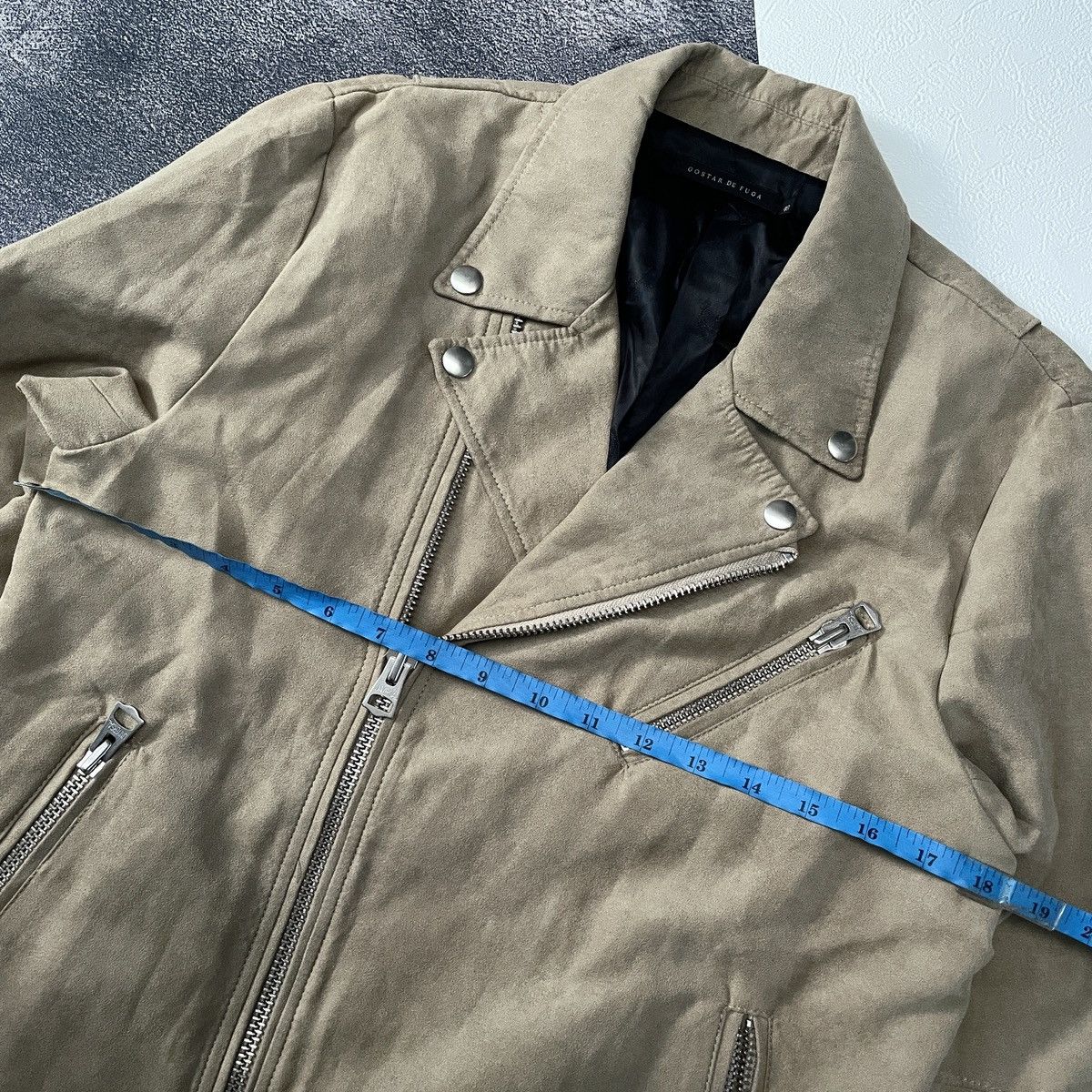 RARE🔥 Gostar De Fuga suede biker jacket