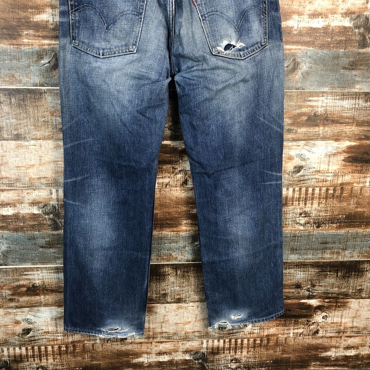 Levi's DL Levis 502 selvedge Blue Denim Pants #C128 Size US 34 / EU 50 - 13 Thumbnail