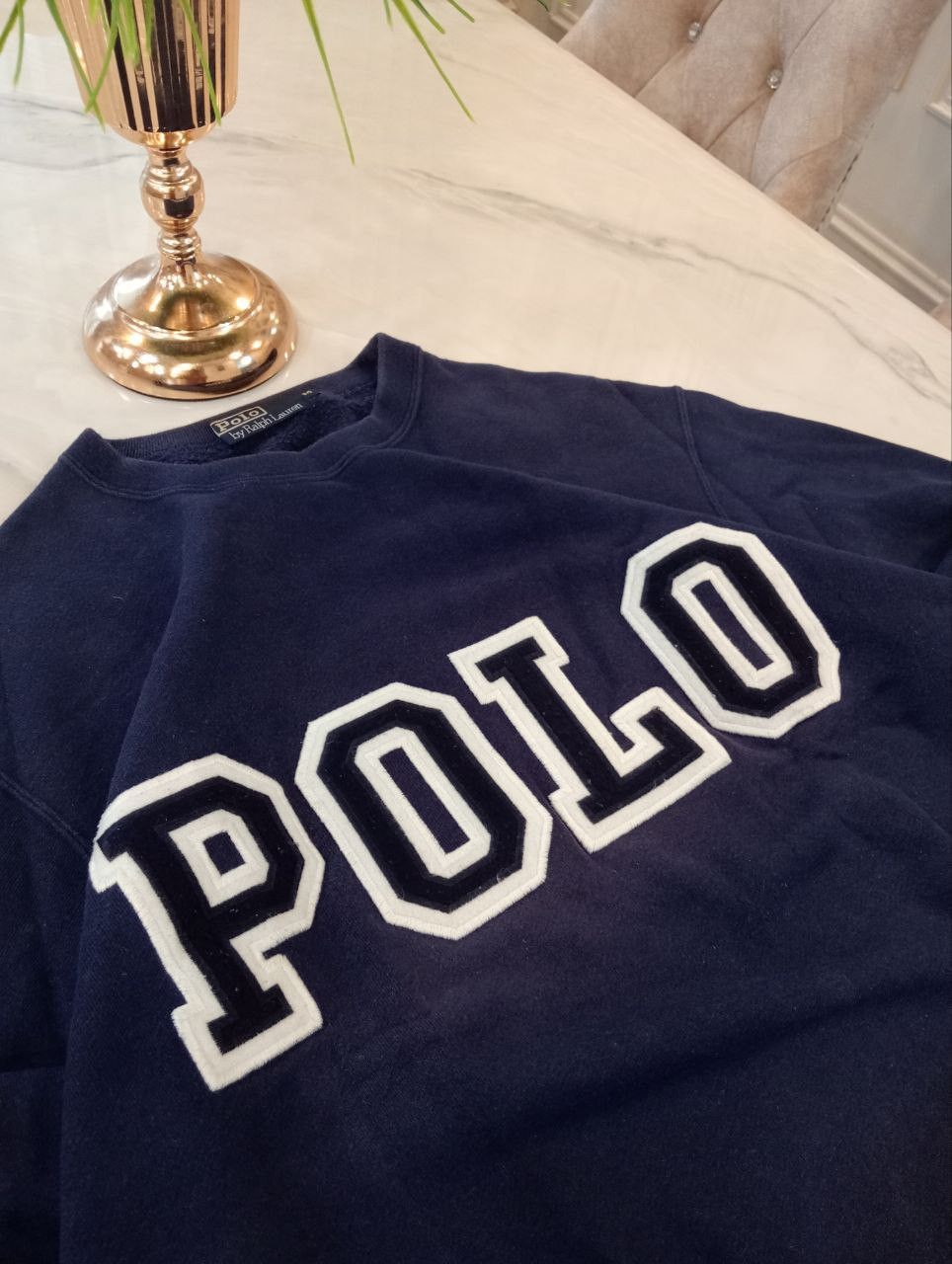 Polo Ralph Lauren VINTAGE POLO BY RALPH LAUREN BIG LOGO SPELLOUT SWEATSHIRT Size US M / EU 48-50 / 2 - 4 Thumbnail