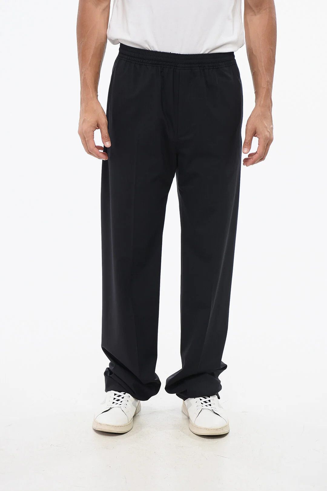 Givenchy og1mm0326 Wool-Blend Pant in Blue Size US 32 / EU 48 - 1 Thumbnail