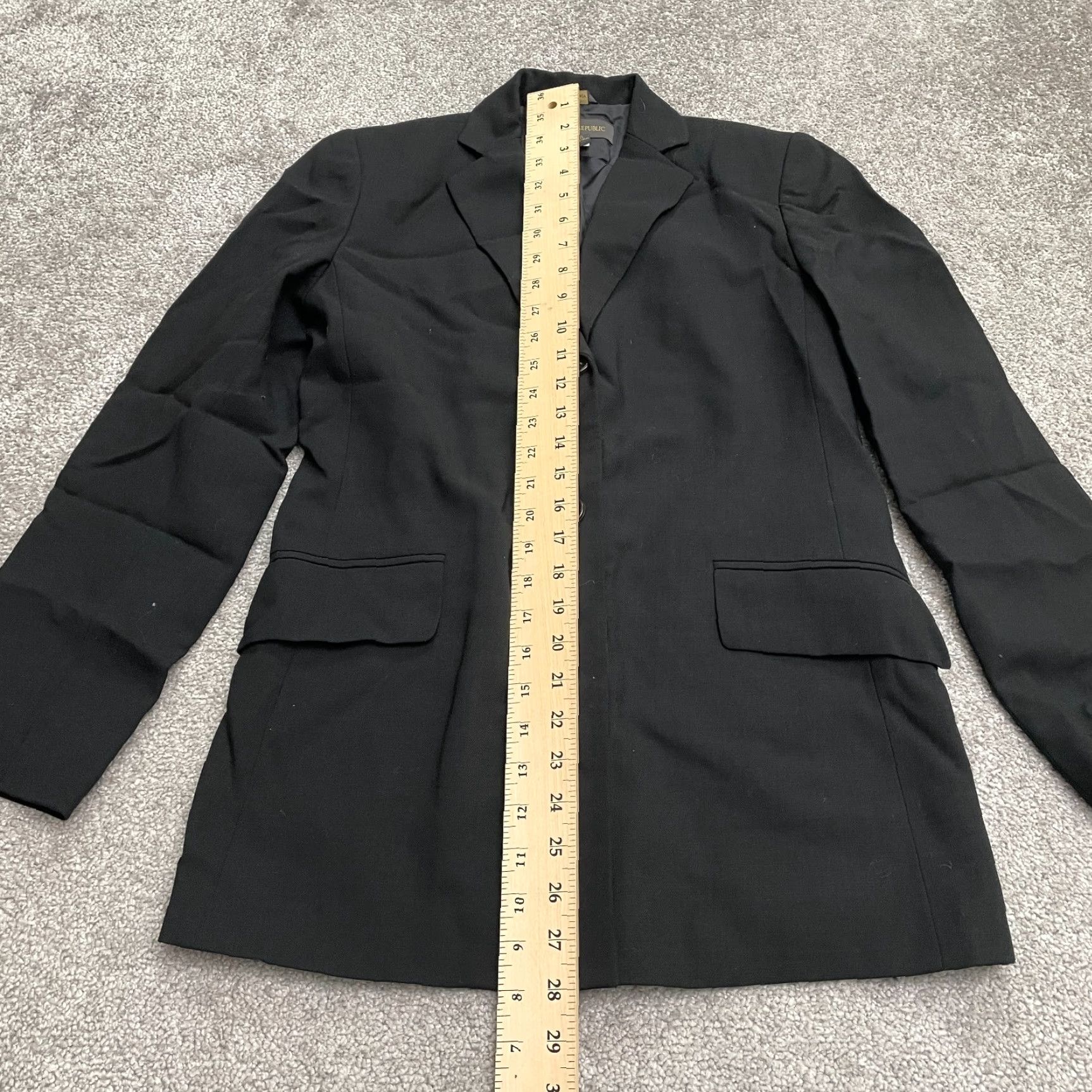 Banana Republic Banana Republic Jacket Womens 2 Black Blazer Suit Single Breasted Business Work Womens Size XS / US 0-2 / IT 36-38 - 7 Thumbnail