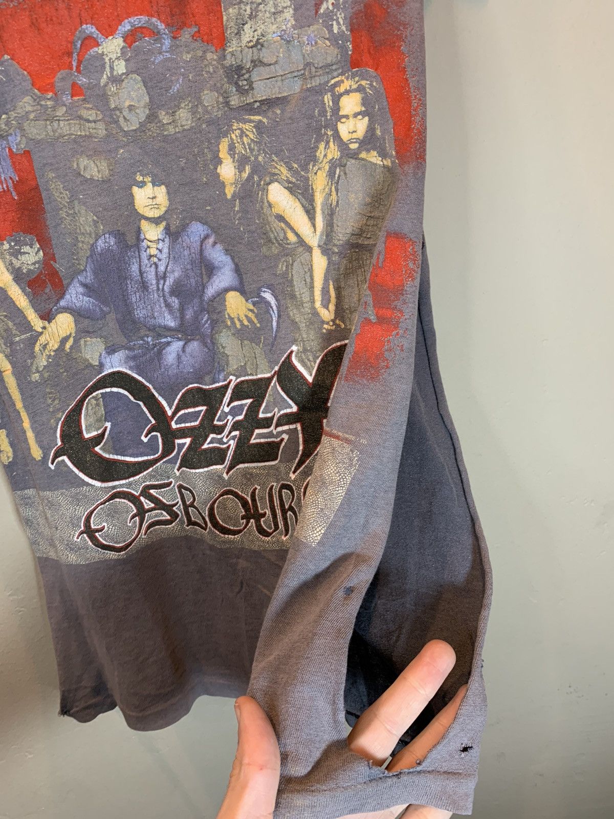 Band Tees × Ozzy Osbourne × Vintage RARE Vintage 80s Ozzy Osbourne No Rest For Wicked Tour Shirt Size US M / EU 48-50 / 2 - 5 Thumbnail