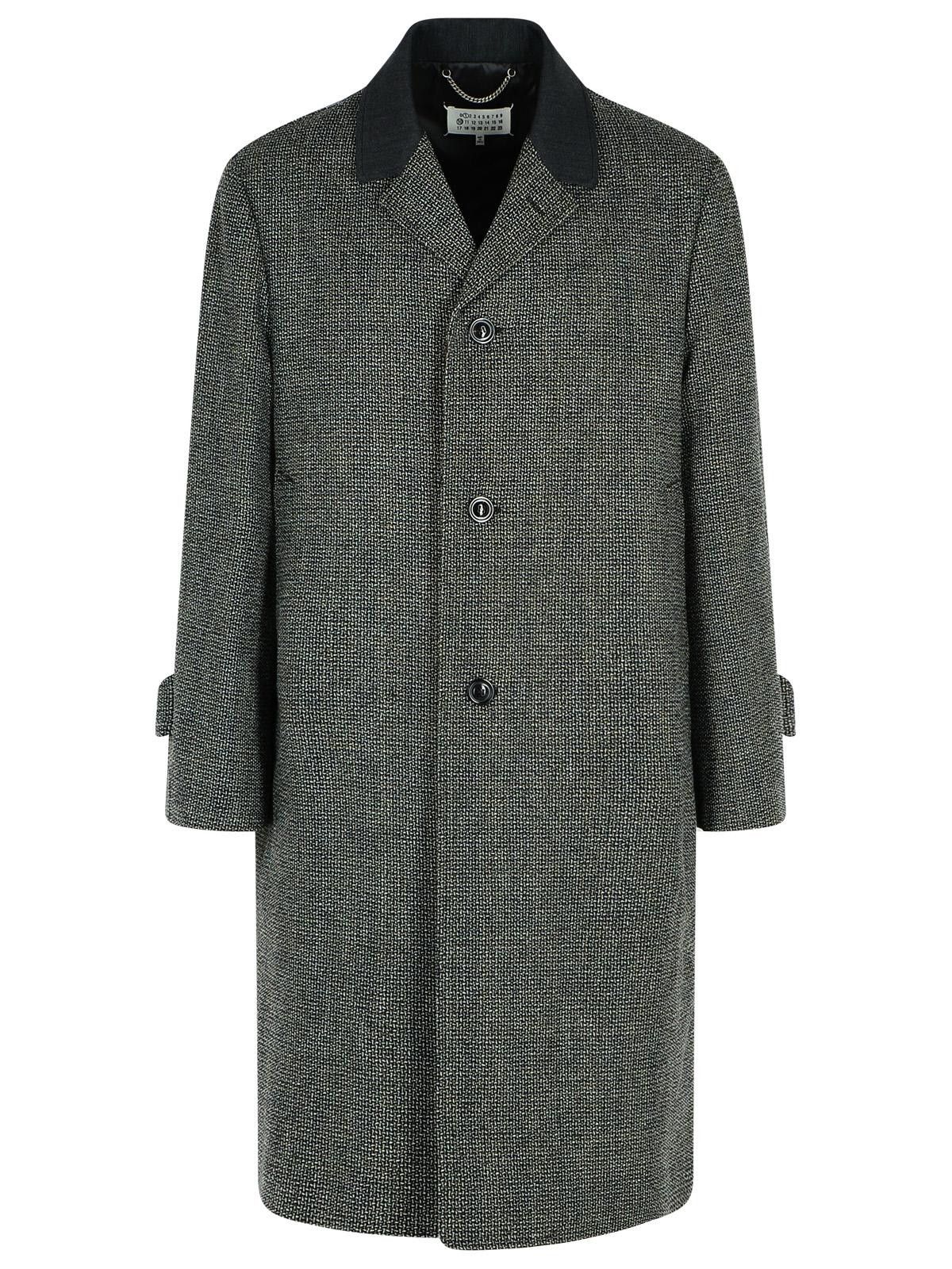 MAISON MARGIELA Grey Virgin Wool Blend Coat