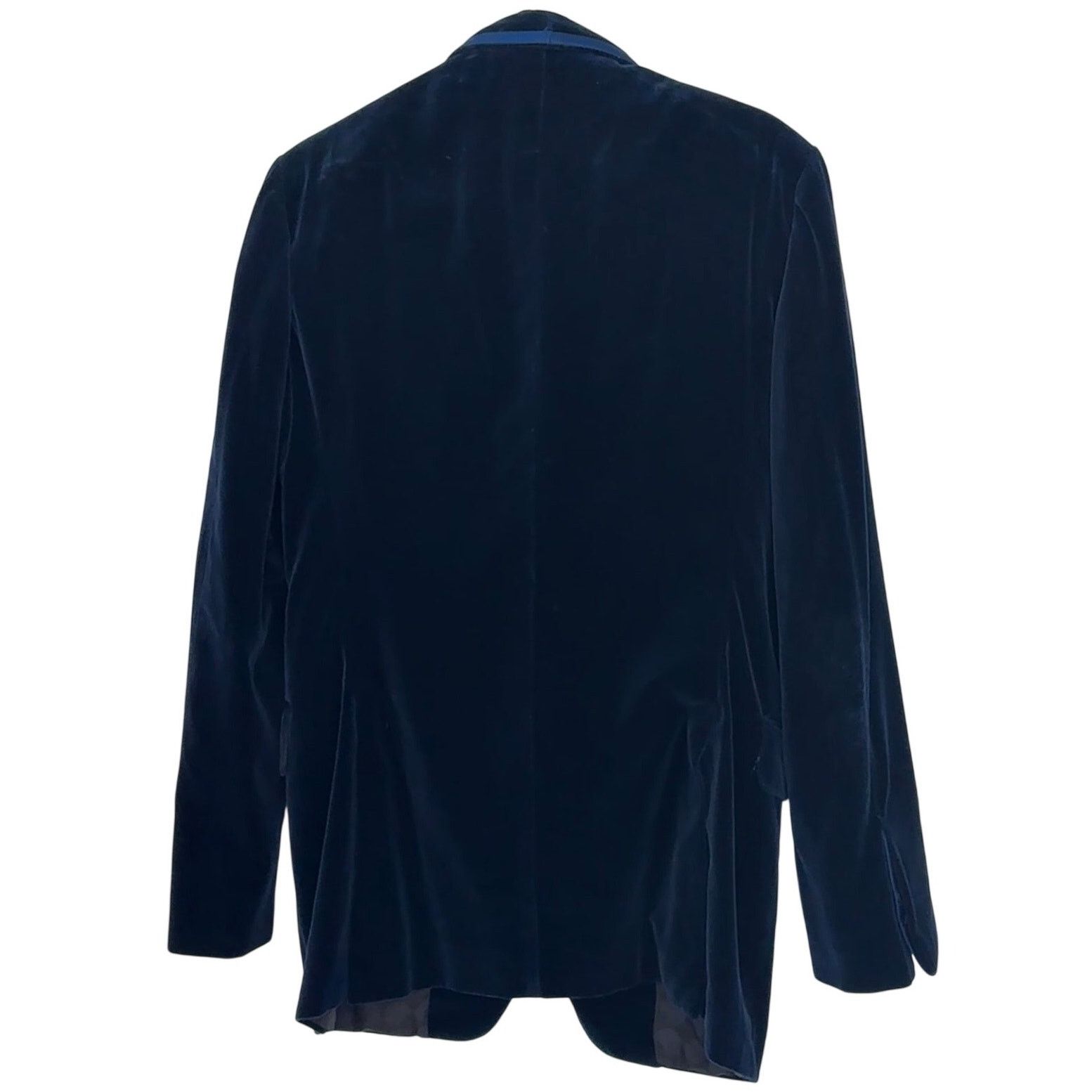 Gucci Gucci, Single breasted blazer in blue navy velour Size US M / EU 48-50 / 2 - 2 Thumbnail