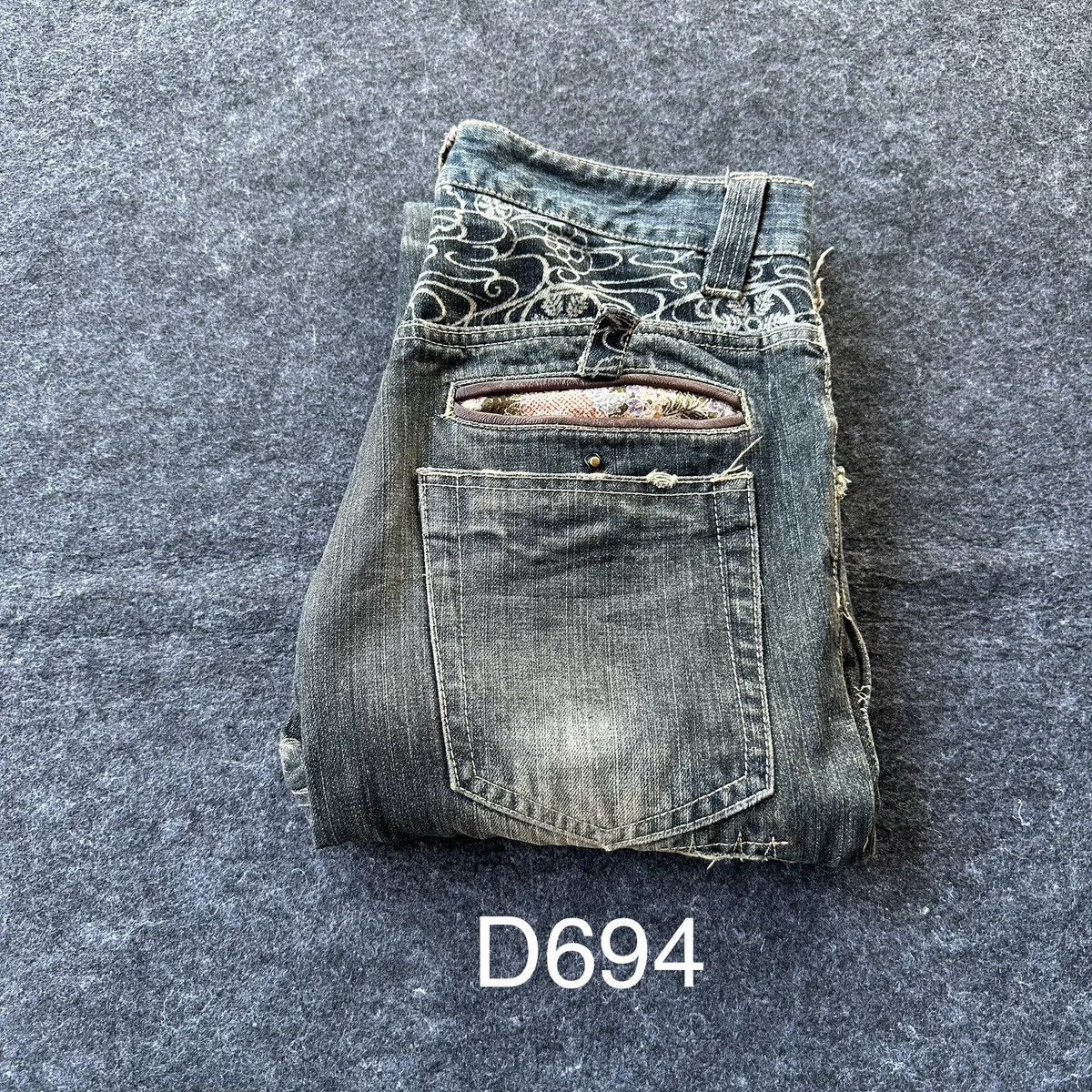 Beauty Beast Vintage Gumu Kimono Classic Thrash Denim D694 Size US 32 / EU 48 - 19 Thumbnail