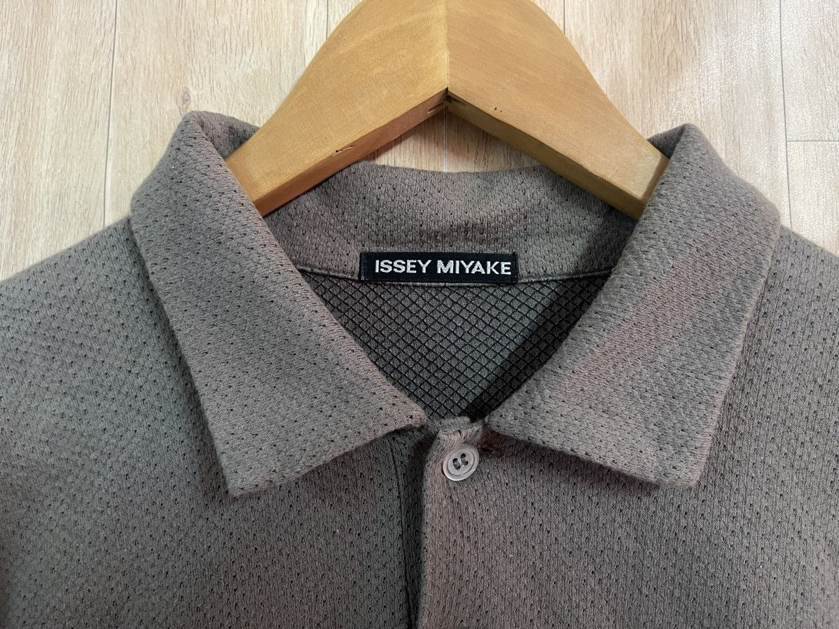 Issey Miyake × Japanese Brand Vintage Issey Miyake Polo Shirt M Olive Size US M / EU 48-50 / 2 - 4 Thumbnail