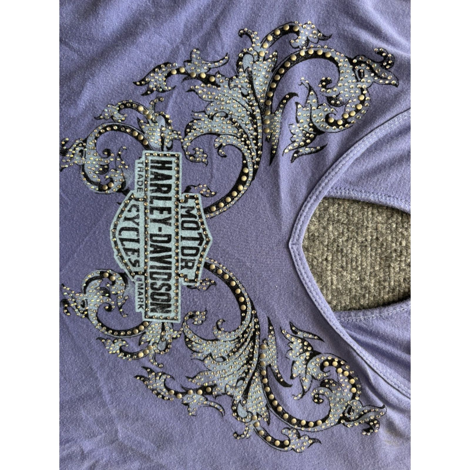 Harley Davidson VINTAGE Harley-Davidson Top Womens XL Blue Cotton Custer South Dakota Blouse Short Sleeve Motorcycle USA Womens XL Blue Cotton Harley-Davidson Size XL / US 12-14 / IT 48-50 - 2 Thumbnail