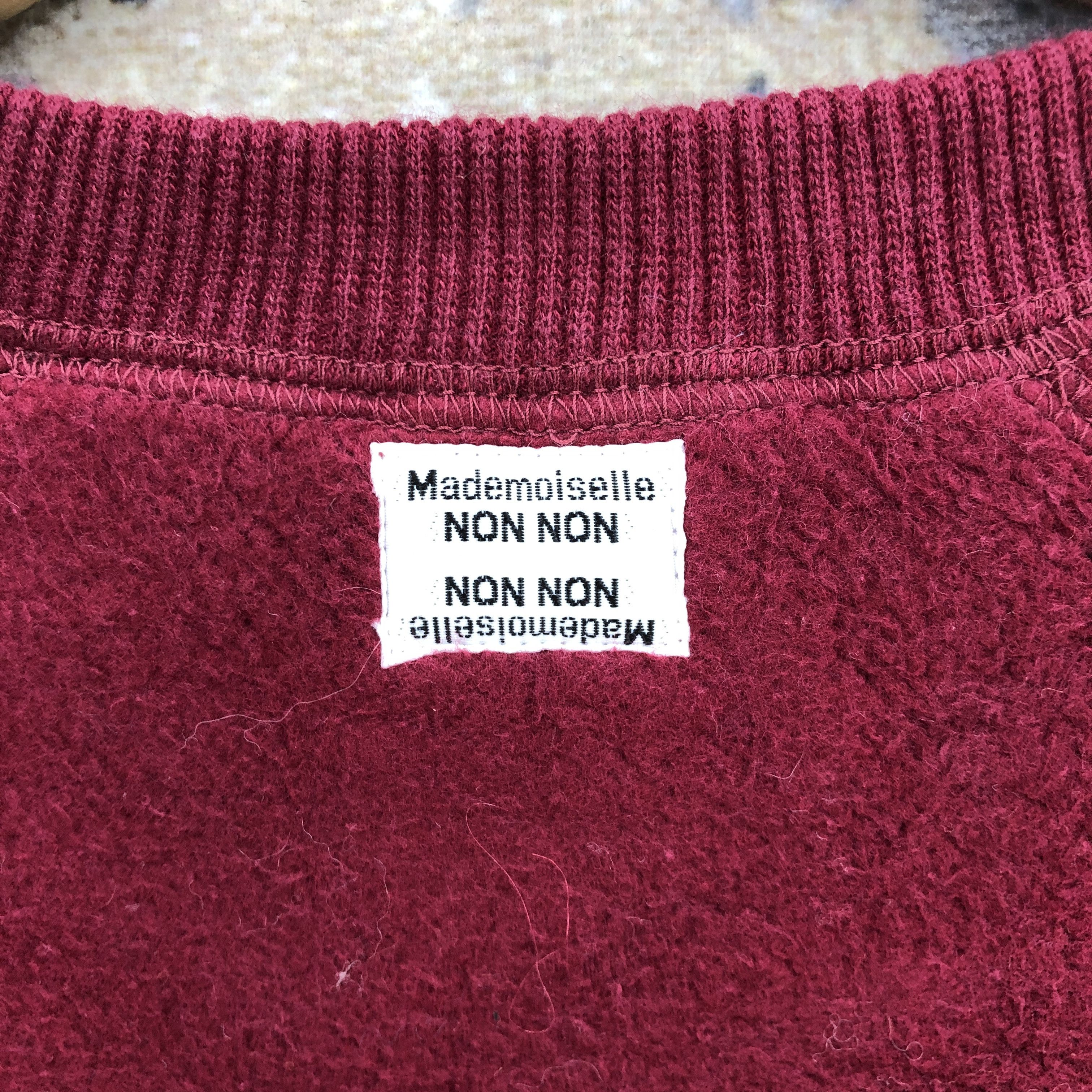 Japanese Brand Vintage Mademoiselle Non Non Sweatshirt Japanese Sweater Size US XL / EU 56 / 4 - 6 Thumbnail