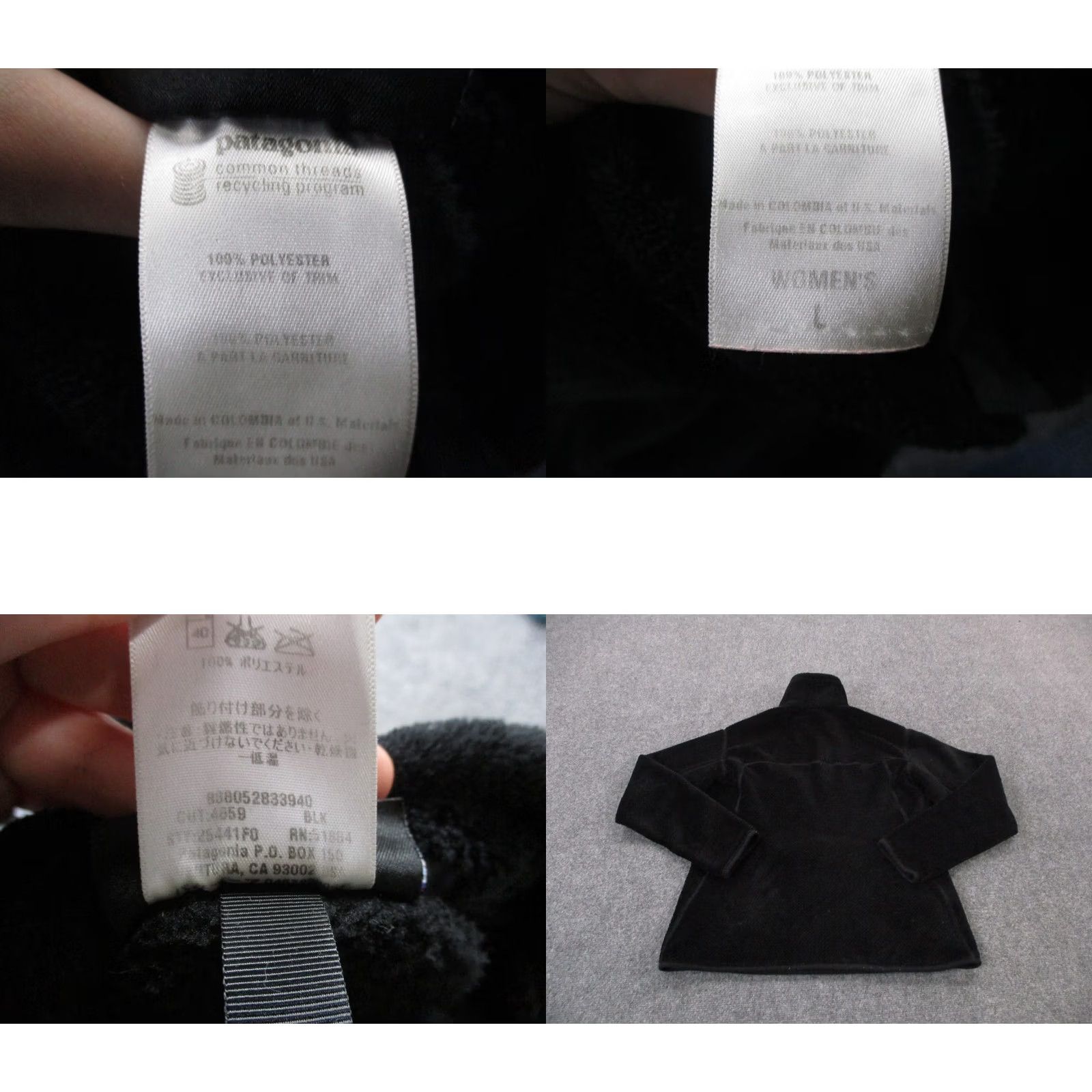 Patagonia Patagonia Jacket Womens L Black Fuzzy Fleece Sweater Jumper Outdoor Hiking 25441 Size L / US 10 / IT 46 - 8 Thumbnail
