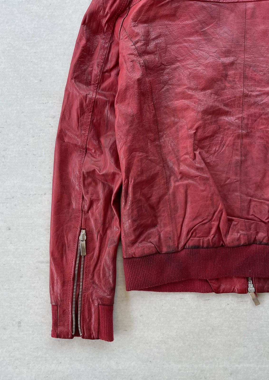 14th Addiction 🔥VINTAGE HARLEM ROUNGE FULL-ZIP BUFFALO LEATHER JACKET Size US M / EU 48-50 / 2 - 7 Thumbnail