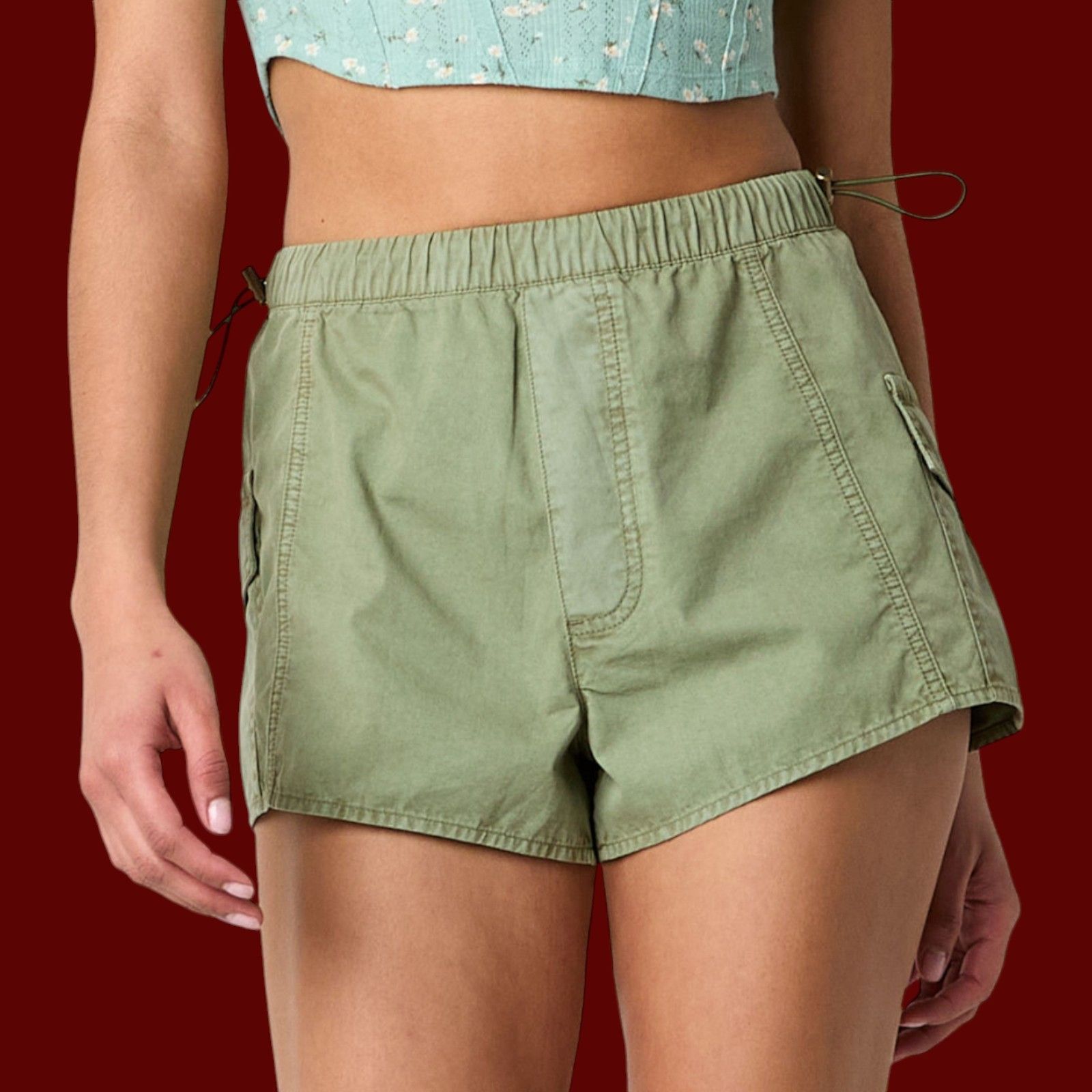 Arizona Jean Co. Arizona - Women's Low Rise Pull-On Short Juniors - Beige - S Size 30" / US 8 / IT 44 - 3 Thumbnail