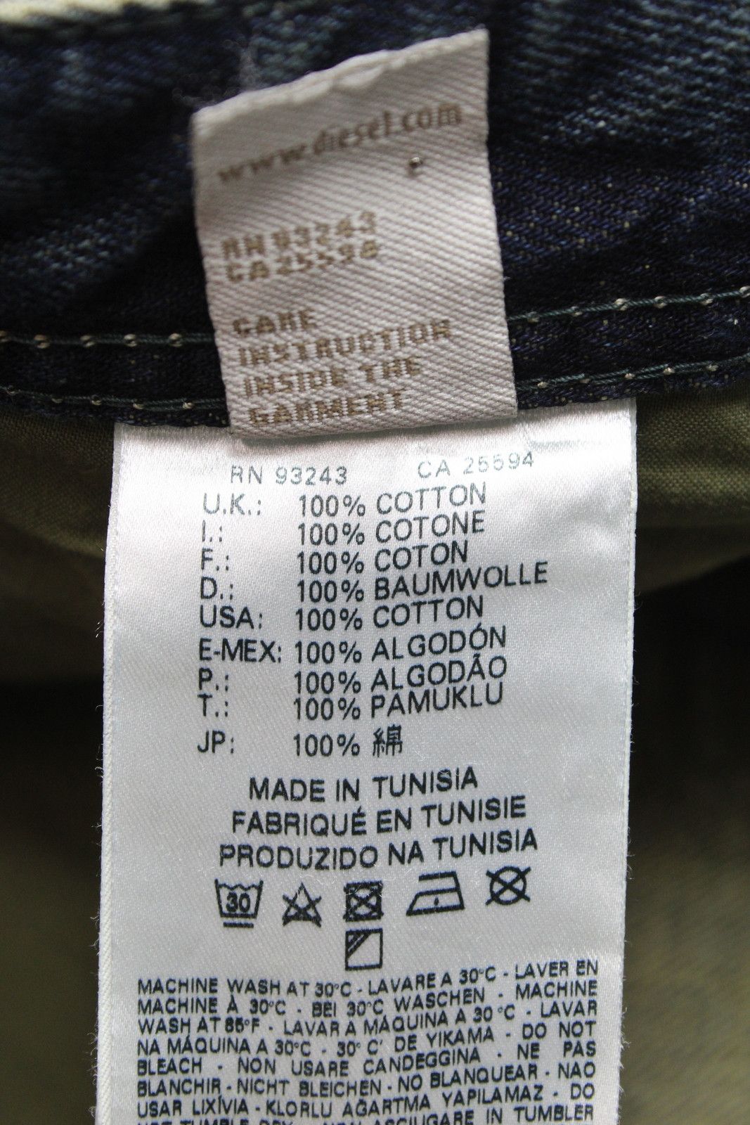 Diesel DIESEL D.N.A. Mutation Larkee Regular Jeans Men's W33/L32 Size US 33 - 9 Thumbnail