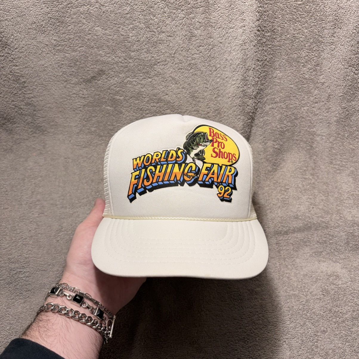 Bass Pro Shops Vintage 90s Bass Pro Shop Fishing Fair SnapBack Trucker Hat Size ONE SIZE - 2 Thumbnail