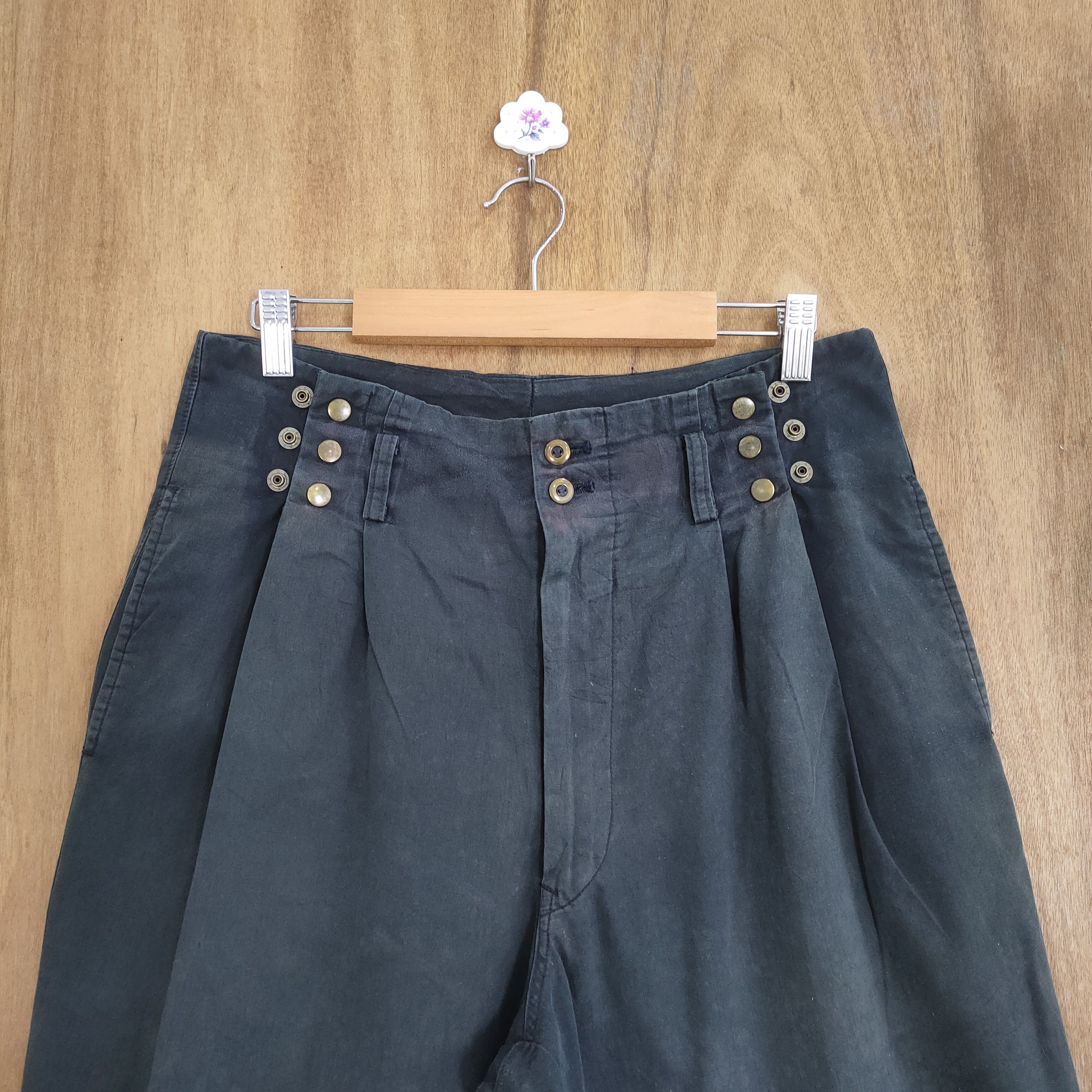 Japanese Brand VINTAGE THREE TOP FADED BLACK TROUSER CHINO PANTS Size US 30 / EU 46 - 4 Thumbnail