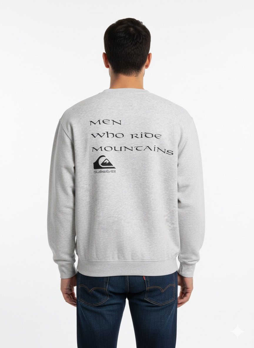 Quiksilver Vintage Quiksilver Men Who Ride Mountains Crewneck Z229 Size US XL / EU 56 / 4 - 1 Thumbnail