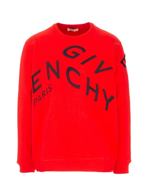 o1srvl11e0524 Sweatshirts in Red & Black
