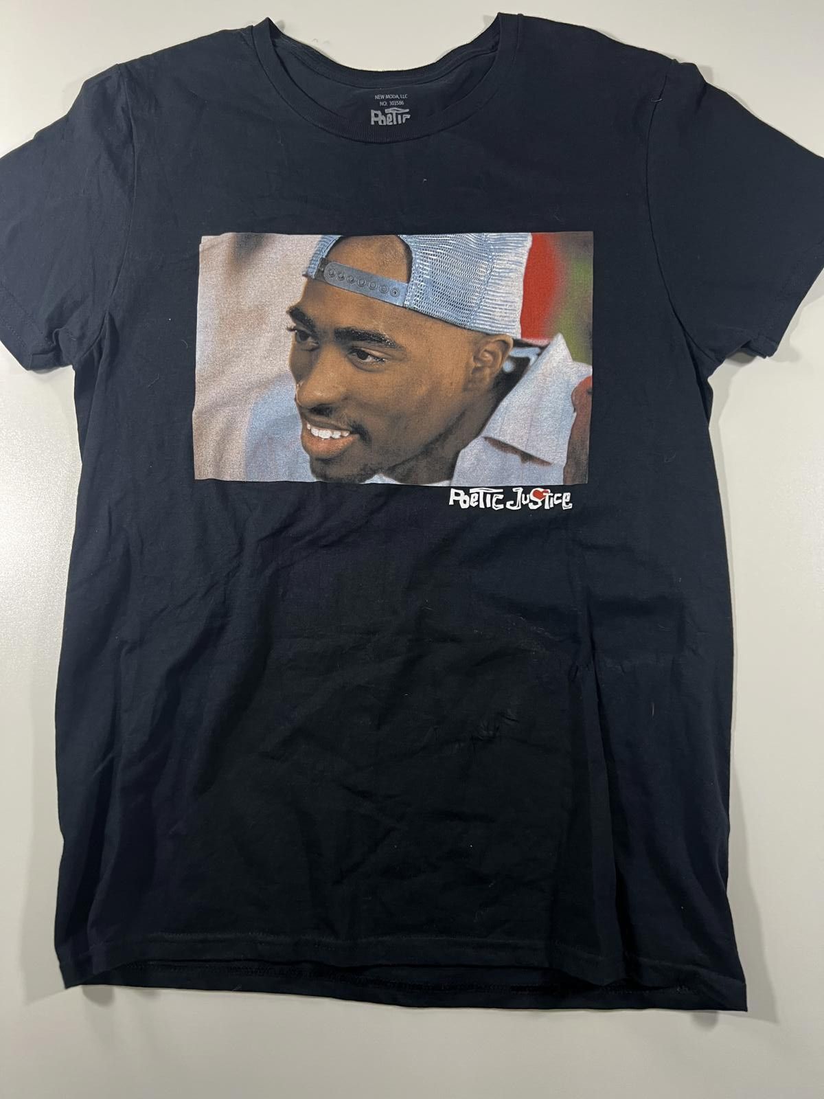Other Poetic Justice Graphic T-Shirt Medium Black Cotton Size US M / EU 48-50 / 2 - 1 Thumbnail